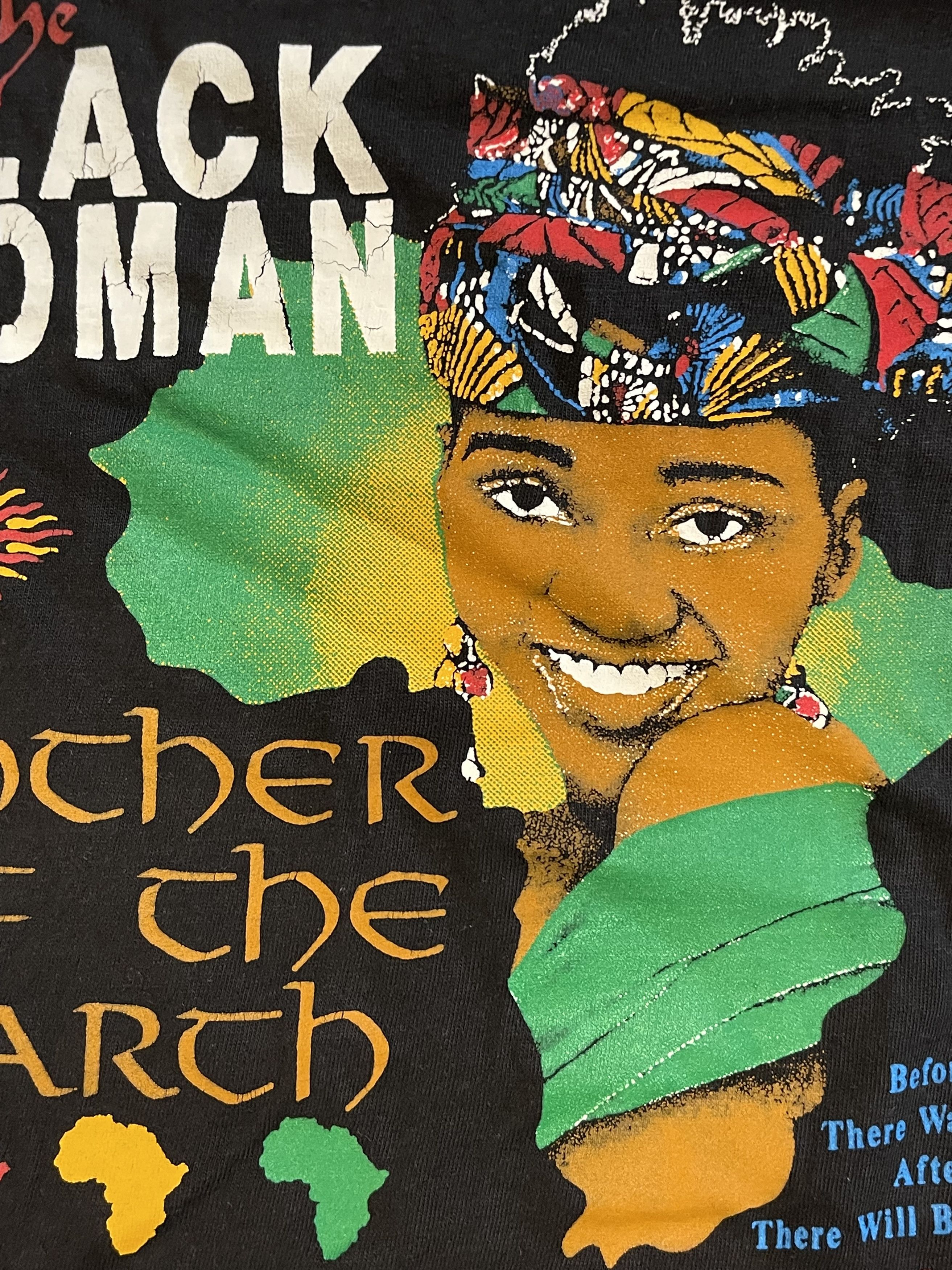 Rap Tees × Vintage 1990's Black Woman Africa Vintage Freaknic Rap T-Shirt Size US L / EU 52-54 / 3 - 5 Thumbnail