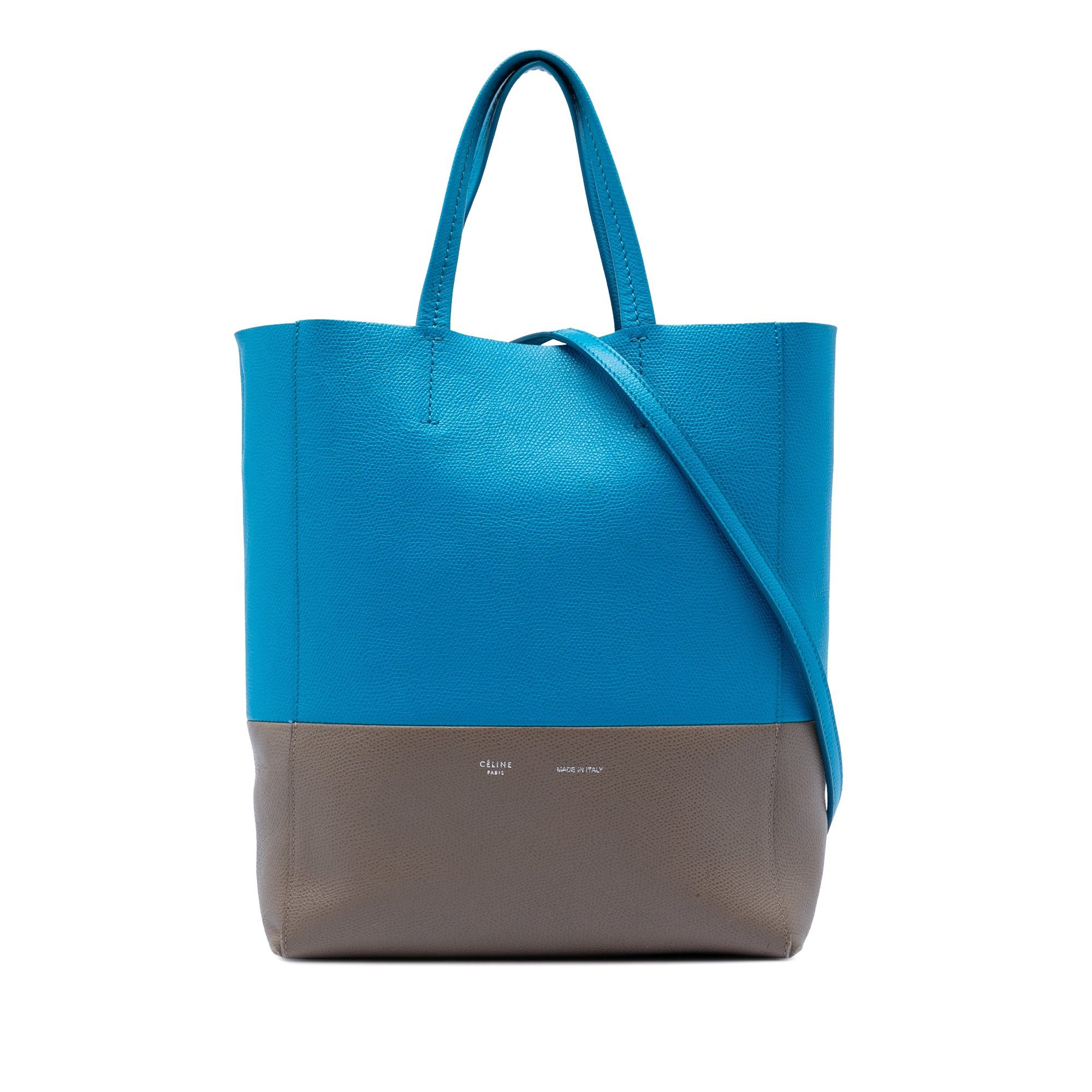 Celine Small Bicolor Grained Calfskin Vertical Cabas Tote Size ONE SIZE - 1 Thumbnail