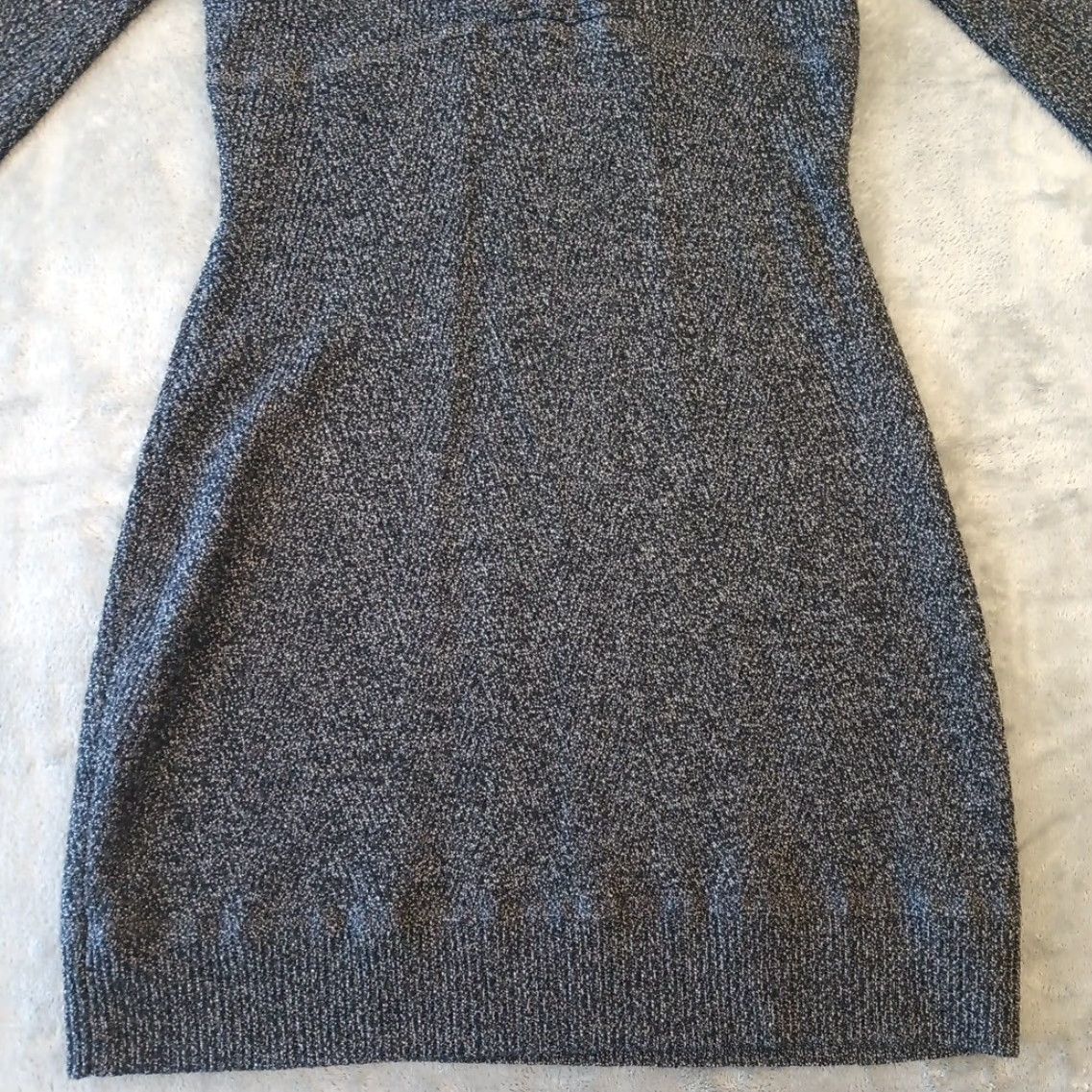 Athleta Athleta Sweater Dress M Gray Long Sleeve Wool Blend Knit Pullover V-Neck Women Size M / US 6-8 / IT 42-44 - 5 Thumbnail