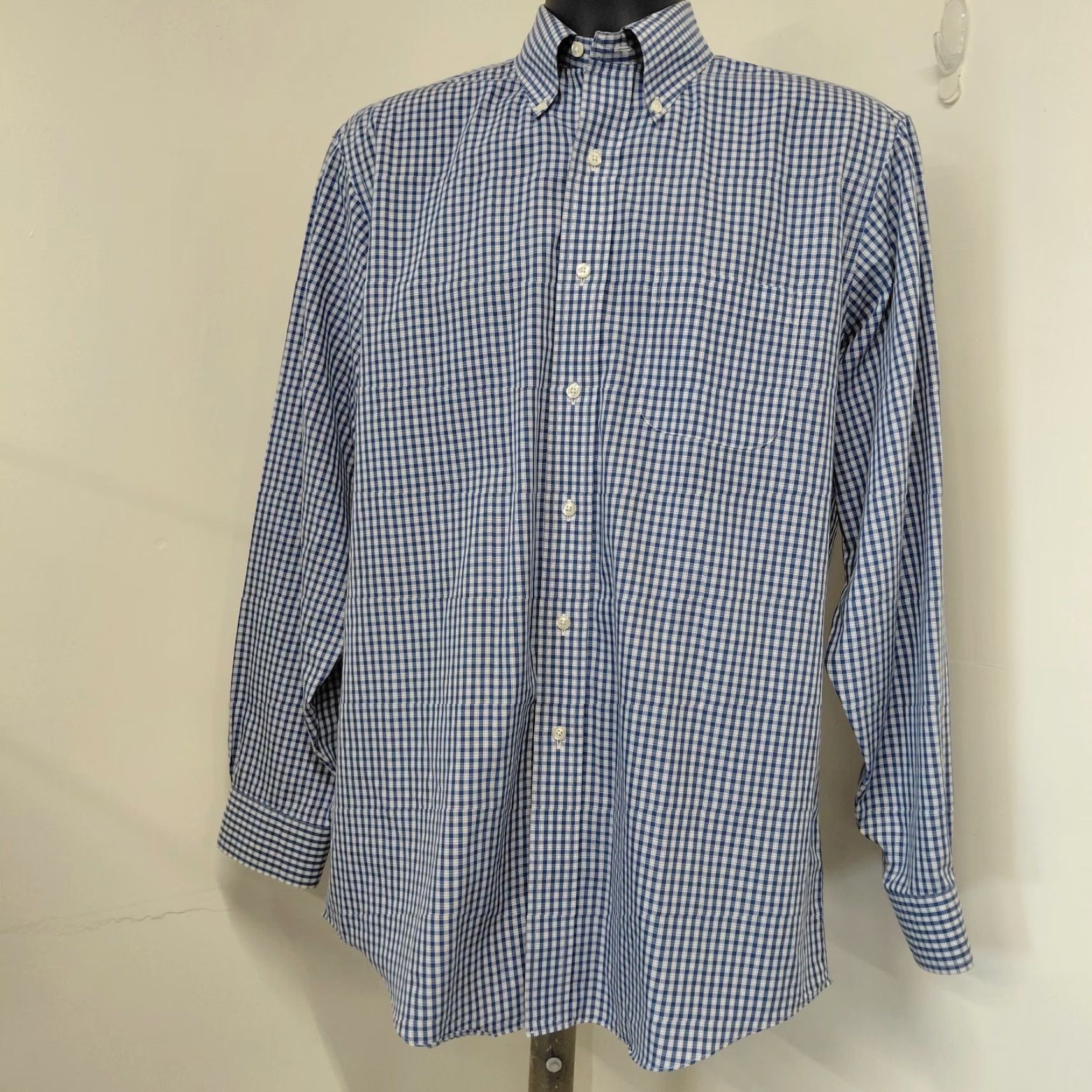 Brooks Brothers Brooks Brothers Madison Shirt Mens 15.5 34 Medium Blue Non Iron Button-Down Size US L / EU 52-54 / 3 - 3 Thumbnail