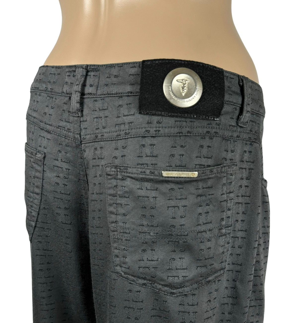 Trussardi × Vintage Trussardi Monogrammed Pants TJ Viscose size 31 Size US 31 - 7 Thumbnail