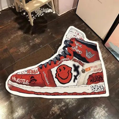 Handmade Sneaker Carpet Rug Bedroom Decoration
