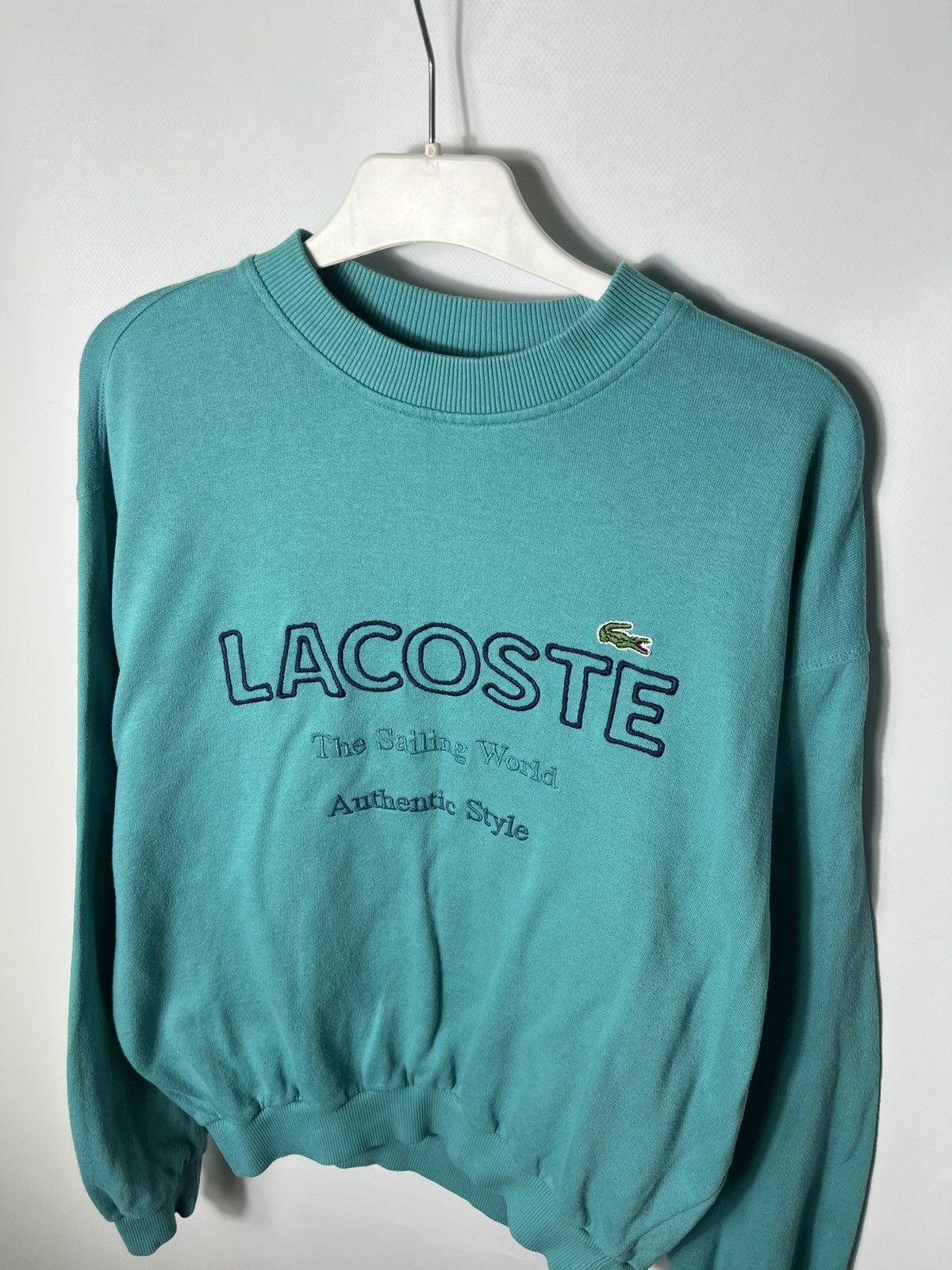 Lacoste Vintage streetwear y2k Lacoste 90s Big Logo Sweatshirt Size US M / EU 48-50 / 2 - 4 Thumbnail