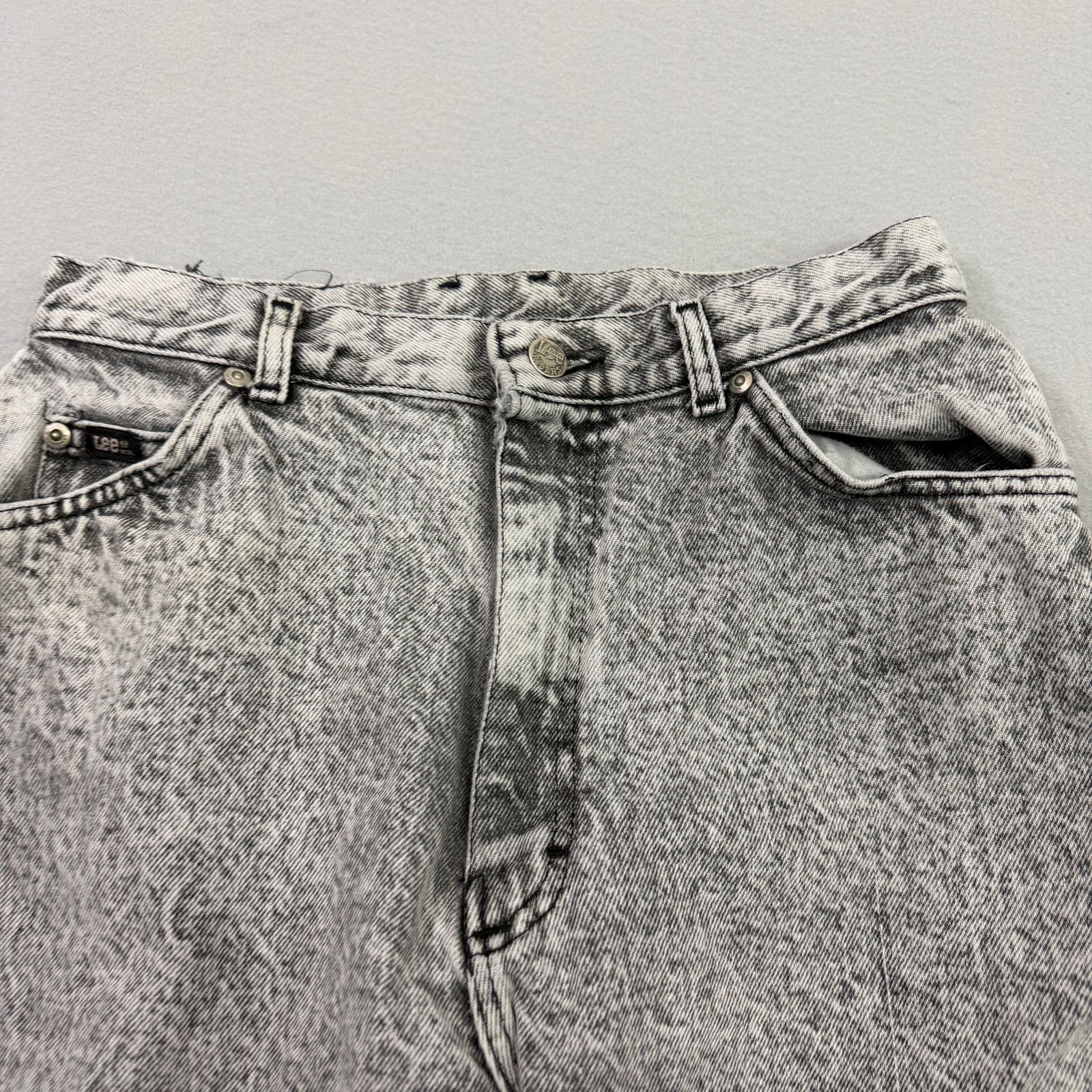Vintage Vintage Lee Riders Jeans Women's 14 (Fits 28x27) Black White Size 36" / US 14 / IT 50 - 3 Thumbnail
