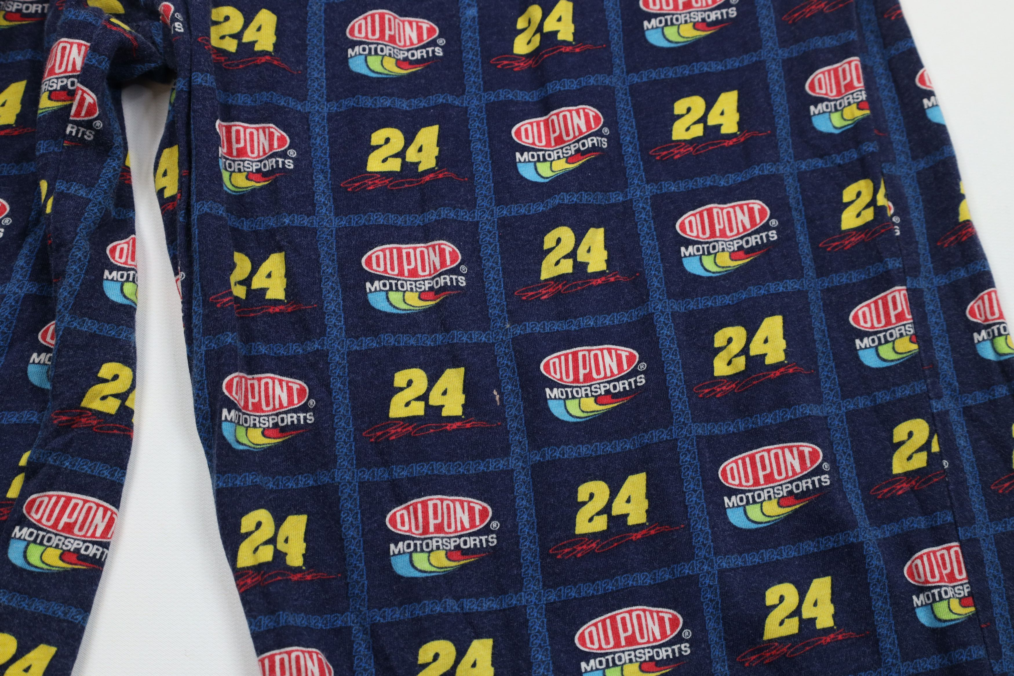 Vintage Vintage NASCAR Jeff Gordon Racing Wide Leg Pajama Pants Blue Size US 34 / EU 50 - 6 Thumbnail