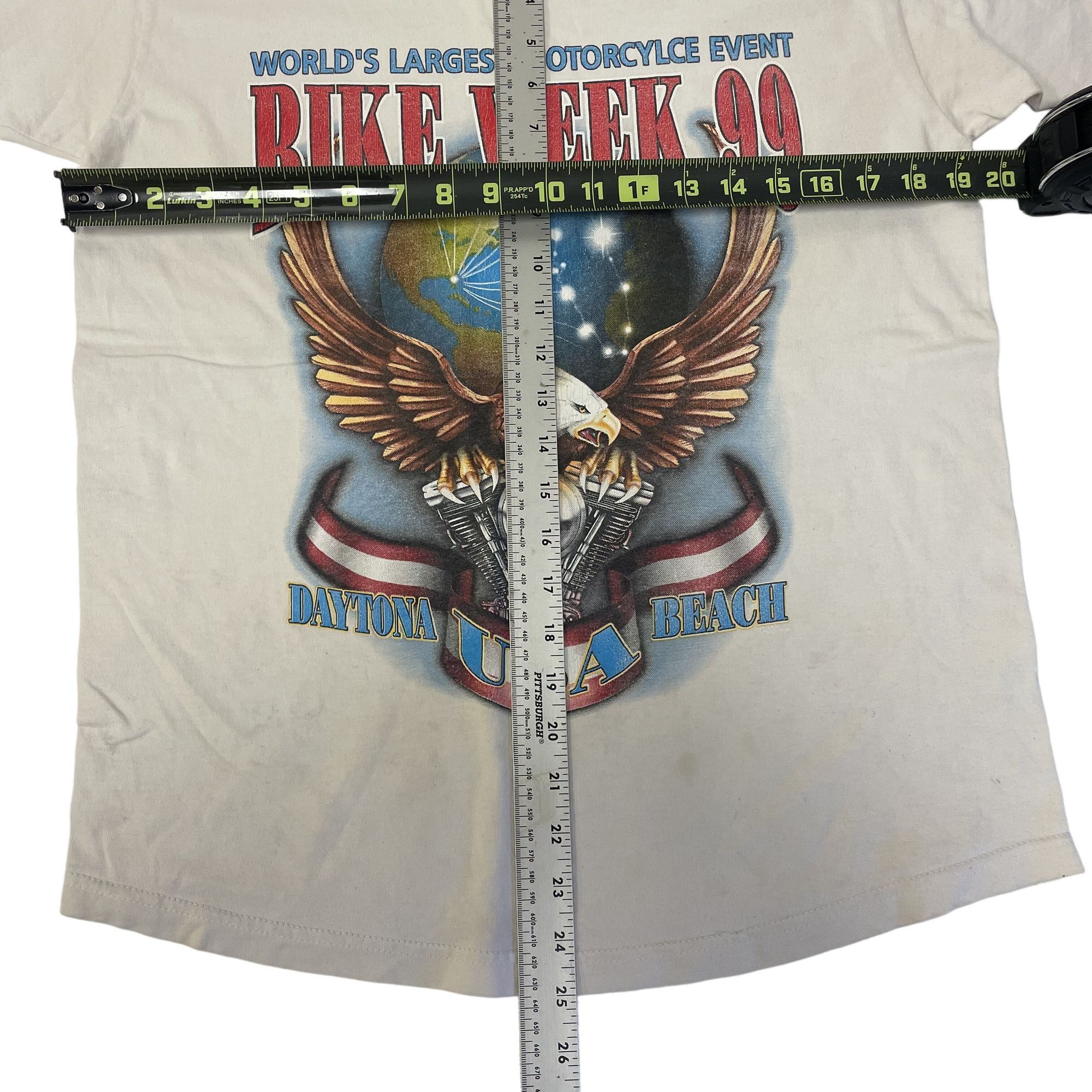 Hanes Vtg Hanes LARGEST Motorcycle Event BIKE WEEK 1999 T Shirt Size US M / EU 48-50 / 2 - 5 Thumbnail