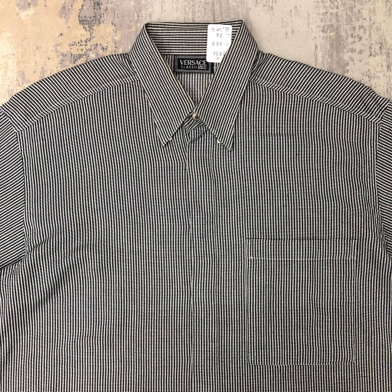 Versace T534. VERSACE HICKORY STRIPED SHIRTS Size US L / EU 52-54 / 3 - 3 Thumbnail
