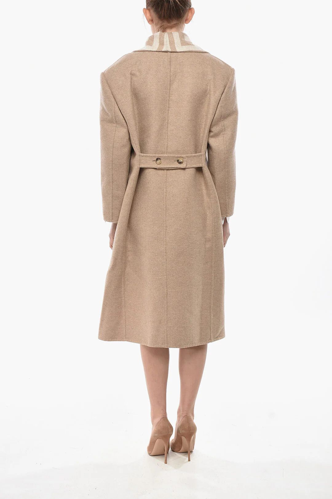 Givenchy og1mm0326 Short Tweed Coat in Beige Size S / US 4 / IT 40 - 2 Thumbnail