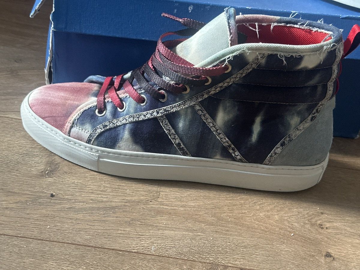 MSGM MSGM Canvas High Top Sneakers Size US 10 / EU 43 - 3 Thumbnail