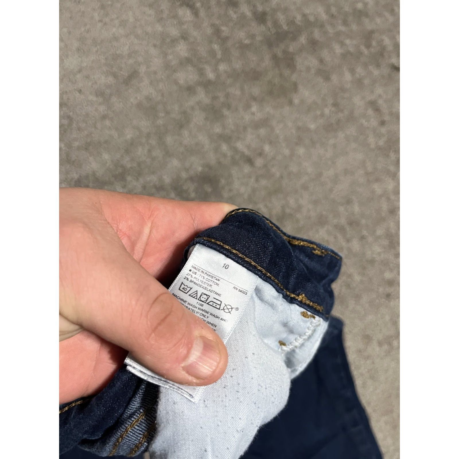Old Navy VINTAGE Old Navy Rockstar Super Skinny Jeans Womens Size 10 Regular Hi rise Blue Cotton Polyester Spandex Slim Classic Pattern 30 in Inseam 30 in Size 32" / US 10 / IT 46 - 6 Thumbnail