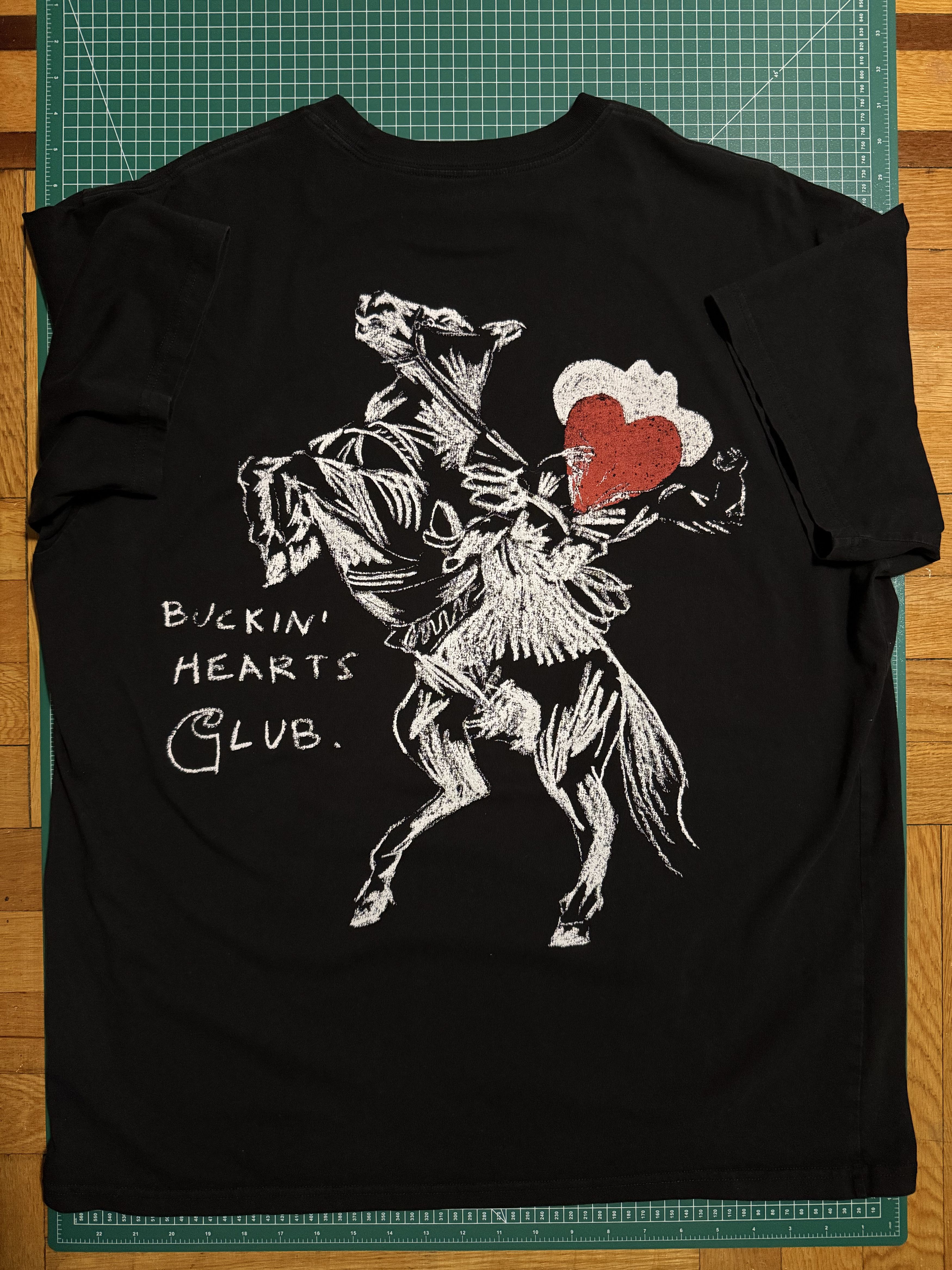 Carhartt Wip Carhartt WIP Buckin Hearts Club Tee - Black Size US XL / EU 56 / 4 - 1 Thumbnail