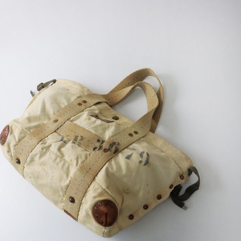 Kapital Kountry stenciled military studded tote canvas laundry bag Size ONE SIZE - 3 Thumbnail