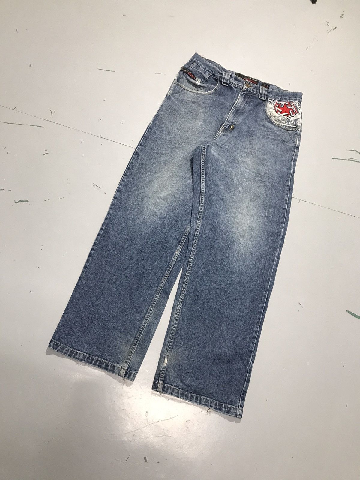 Tribal Streetwear Vintage tribal embroidered denim Size US 32 / EU 48 - 3 Thumbnail