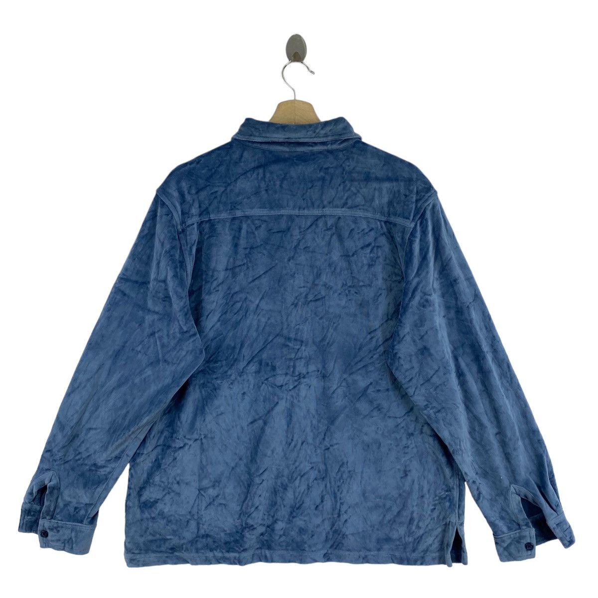 L.L. Bean LL BEAN USA Button Up Velvet Blue Collar Shirt Size US L / EU 52-54 / 3 - 2 Thumbnail