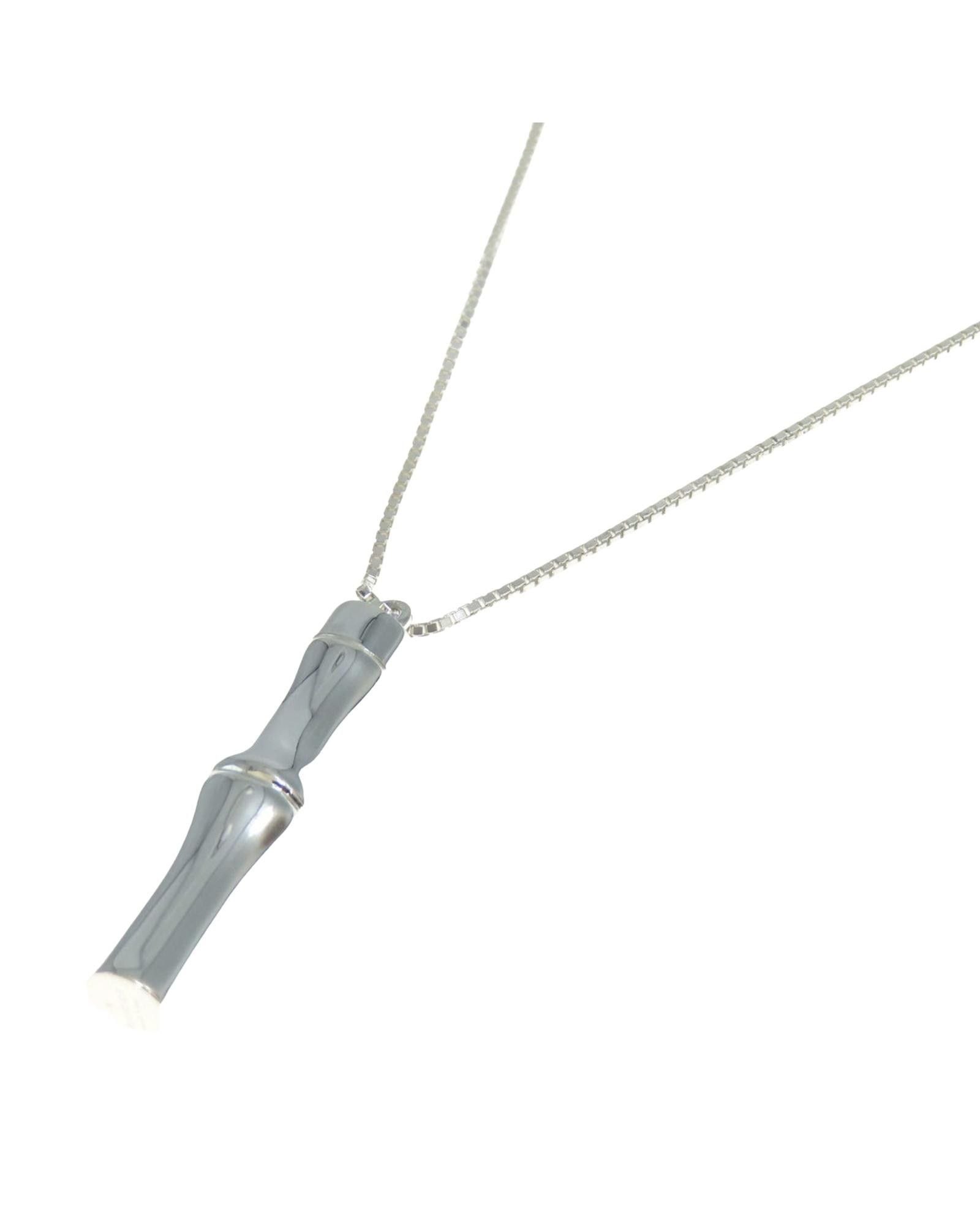 image of Gucci Silver Bamboo Necklace, Women's