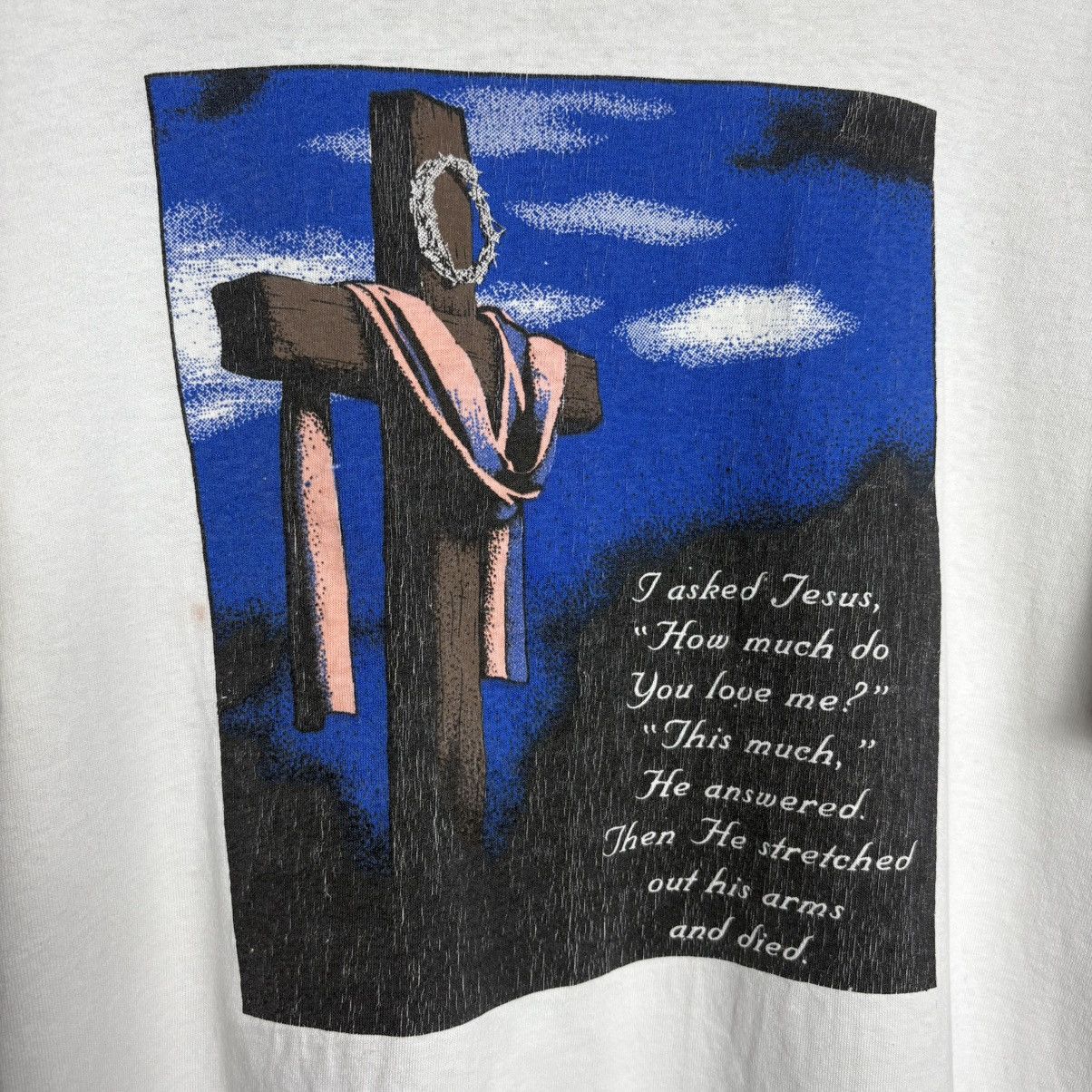 Vintage Vintage 90s Jesus T-Shirt Size US XL / EU 56 / 4 - 2 Thumbnail