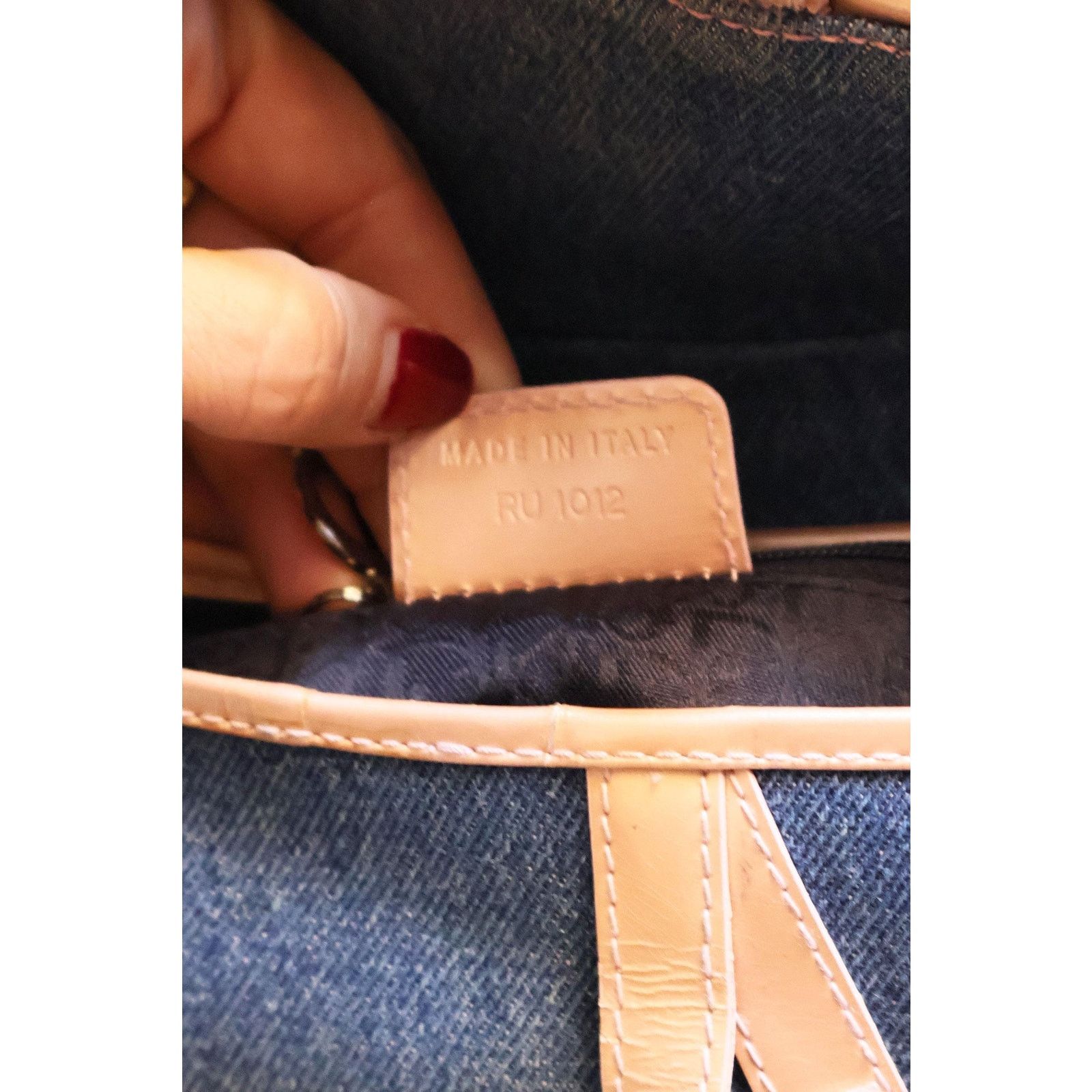 Dior RARE Christian Dior Blue Denim Saddle Bag Size ONE SIZE - 10 Thumbnail