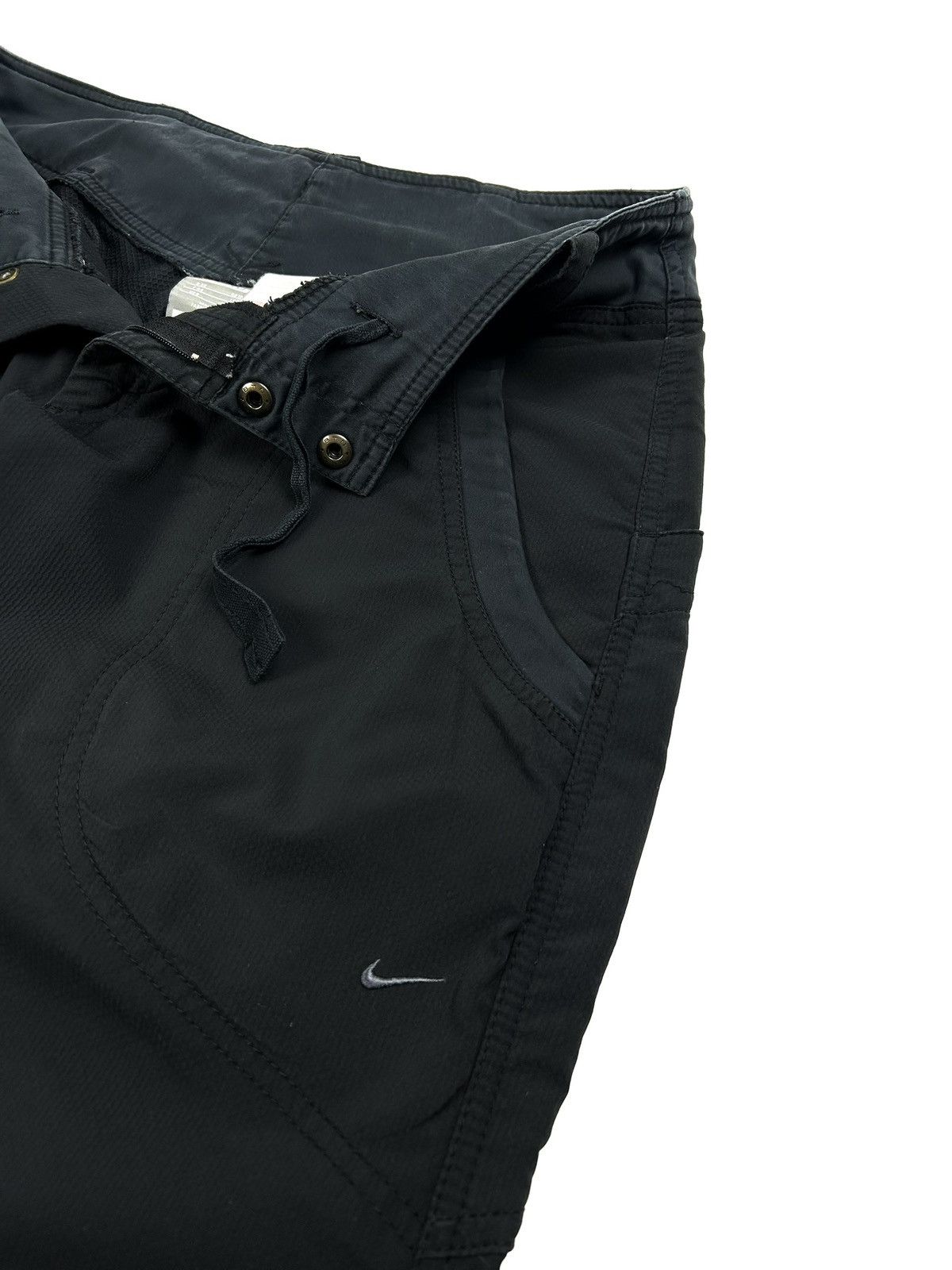 Nike Vintage Y2K Nike Baggy Fit Track Pants Nylon Black Women's M Size 30" / US 8 / IT 44 - 12 Thumbnail