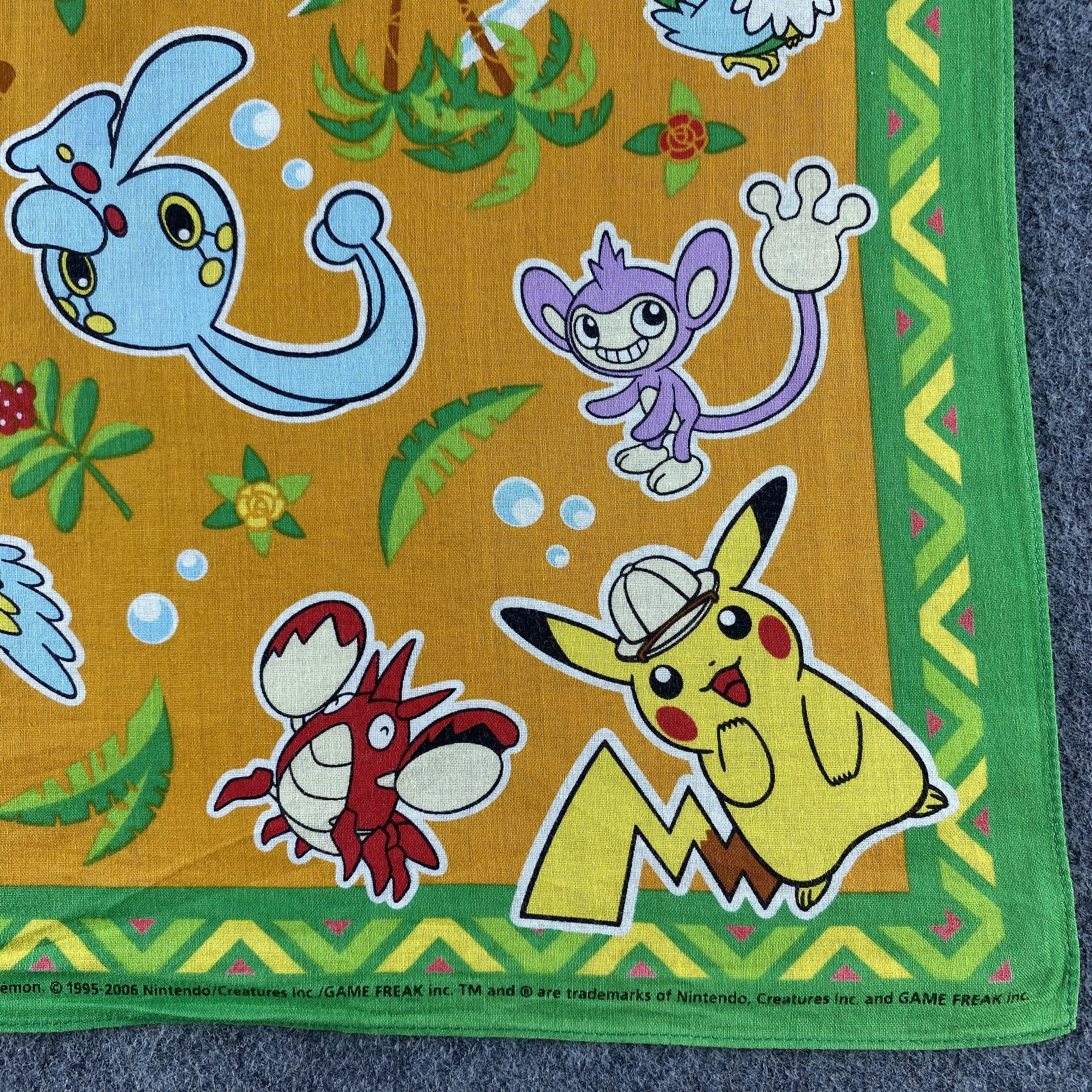 Anime × Vintage Pokemon Handkerchief/Neckerchief/Bandana HC772 Size ONE SIZE - 3 Thumbnail