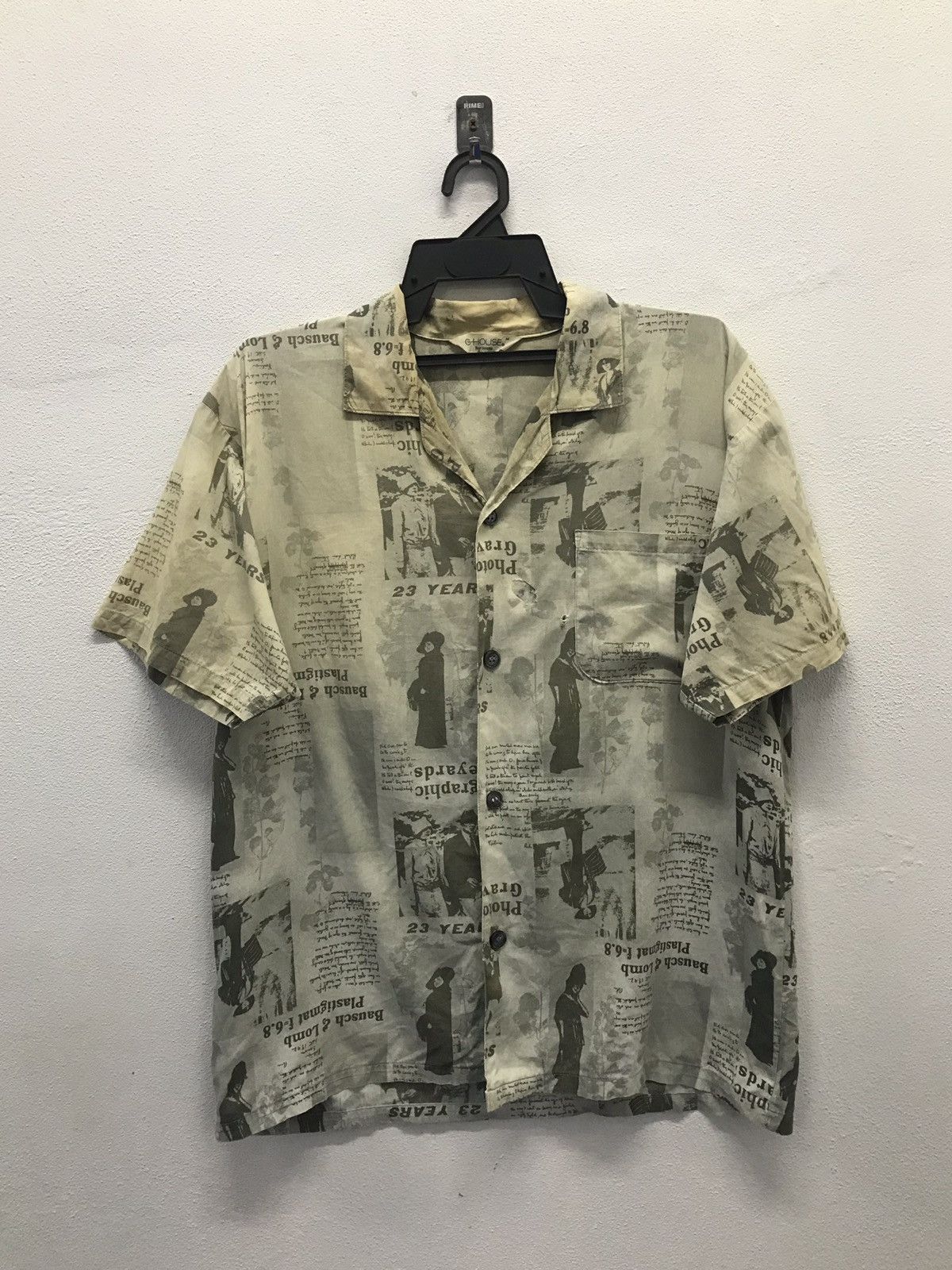 Vintage Vintage G-House Pour Homme Short Sleeve Shirt Button Ups Size US M / EU 48-50 / 2 - 1 Thumbnail