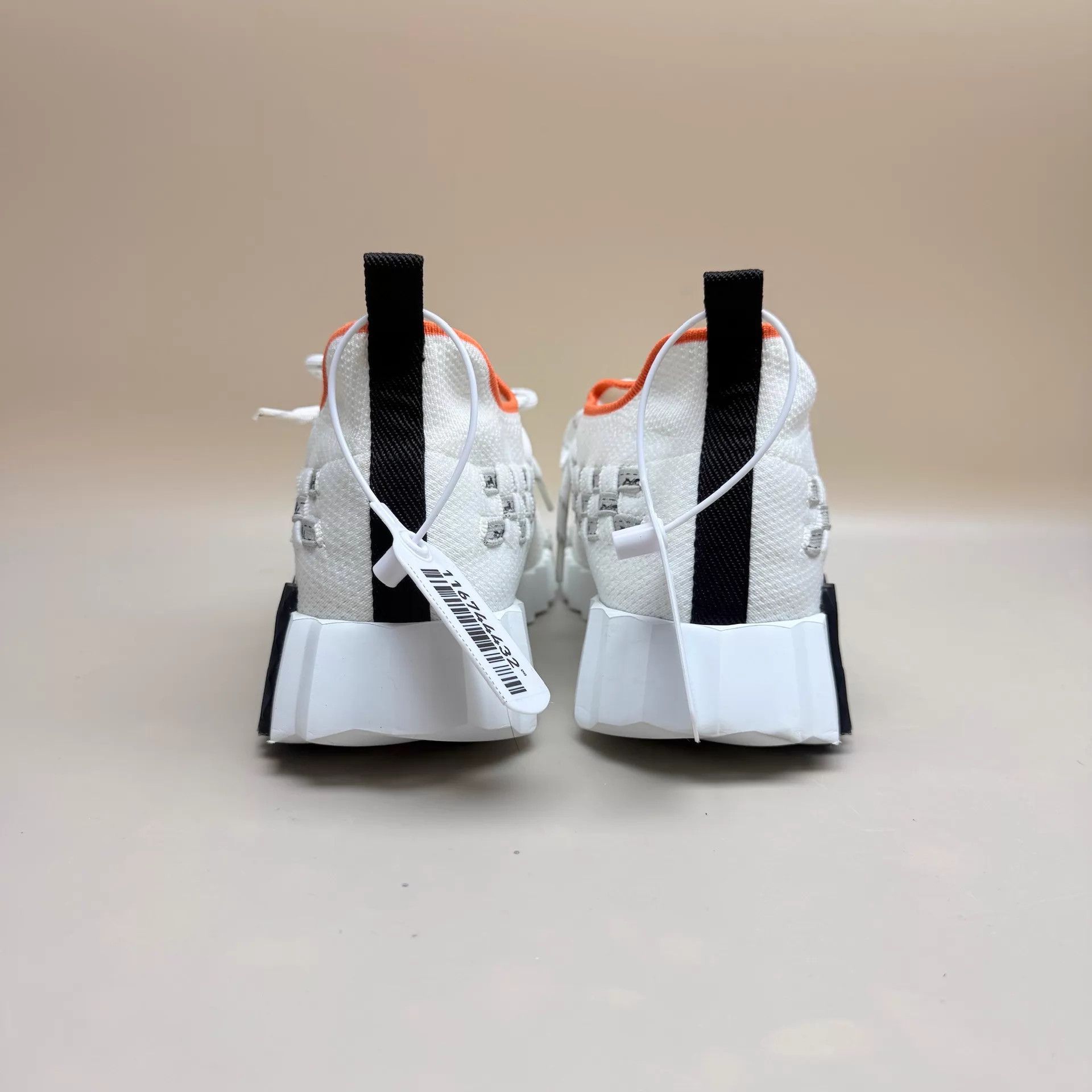 Hermes Hermes Black & White H Check Sneakers Size 37 99 New Size US 6.5 / IT 36.5 - 3 Thumbnail