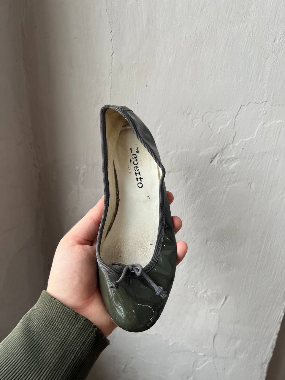 Repetto REPETTO PARIS GREEN GLANZ CAMILLE RUBBER BALLAT FLATS SZ 36 Size US 6 / IT 36 - 12 Thumbnail