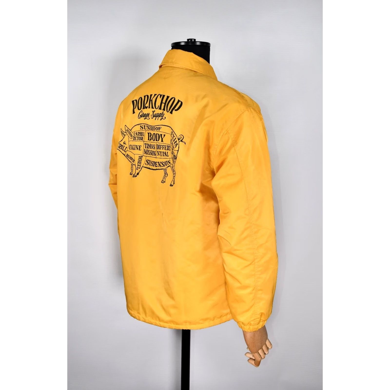 Garage PORKCHOP GARAGE SUPPLY Jacket Mens L Yellow Coach Jacket Mens L Yellow Coach Size US L / EU 52-54 / 3 - 3 Thumbnail