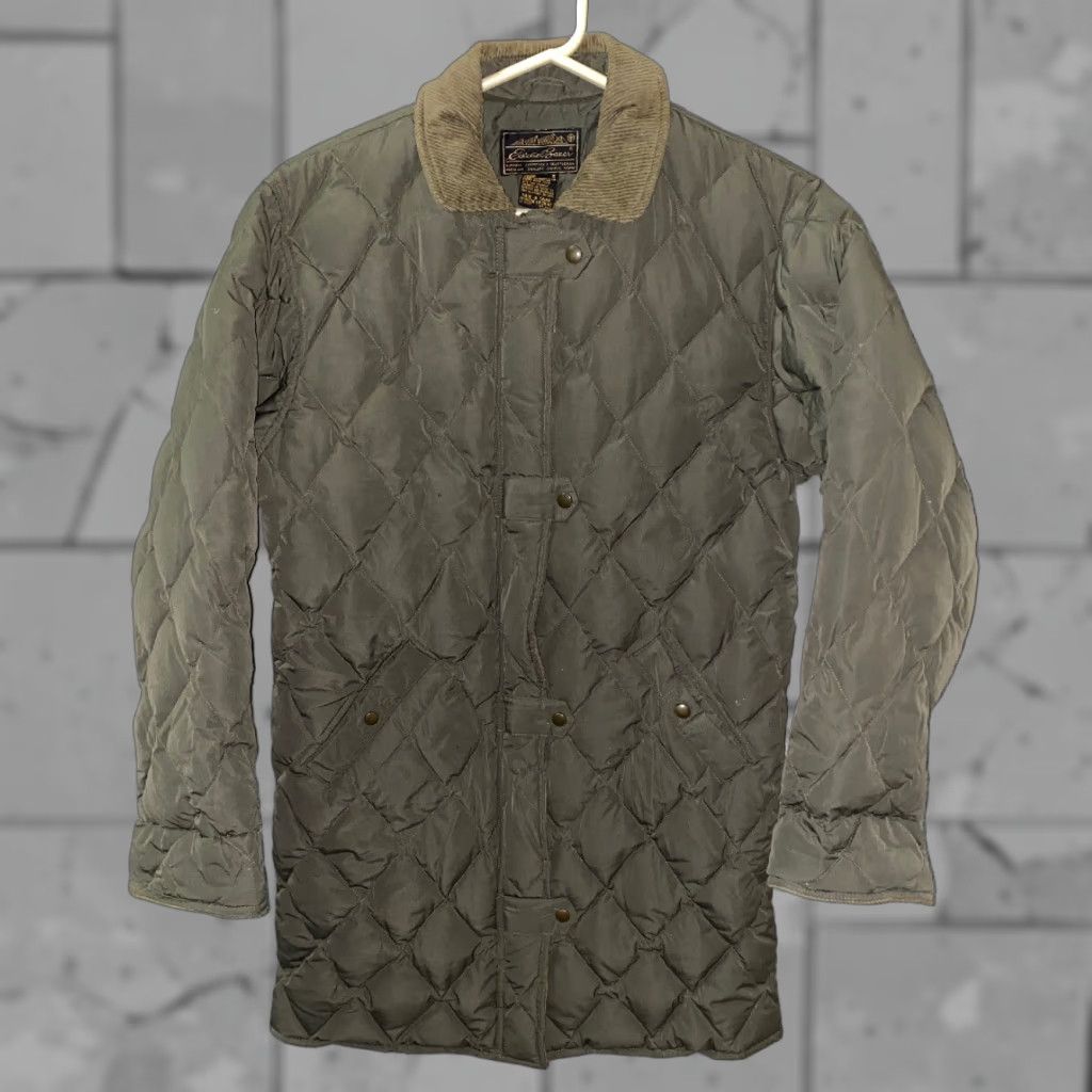 Eddie Bauer VINTAGE Eddie Bauer Womens Jacket Full Zip Down Quilted Green M Size M / US 6-8 / IT 42-44 - 1 Thumbnail
