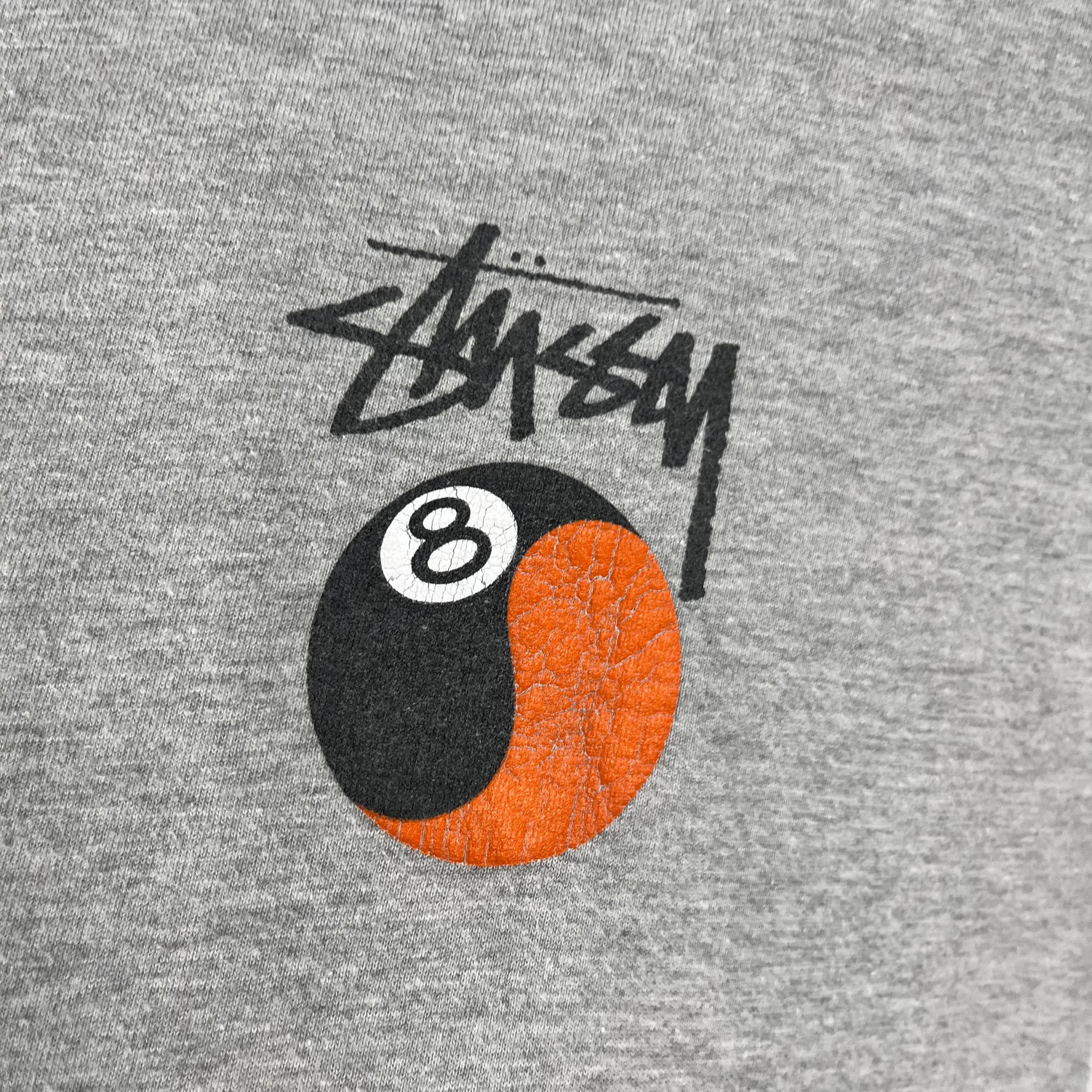 Stussy Stussy 8 Ball Yin Yang Vintage T-Shirt Big Logo Gray Size US S / EU 44-46 / 1 - 7 Thumbnail