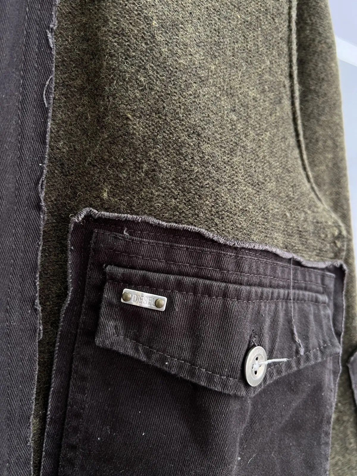 Diesel × Vintage Vintage Diesel Style Multi Pocket Zip Up Avantgarde Sweater Size US L / EU 52-54 / 3 - 7 Thumbnail