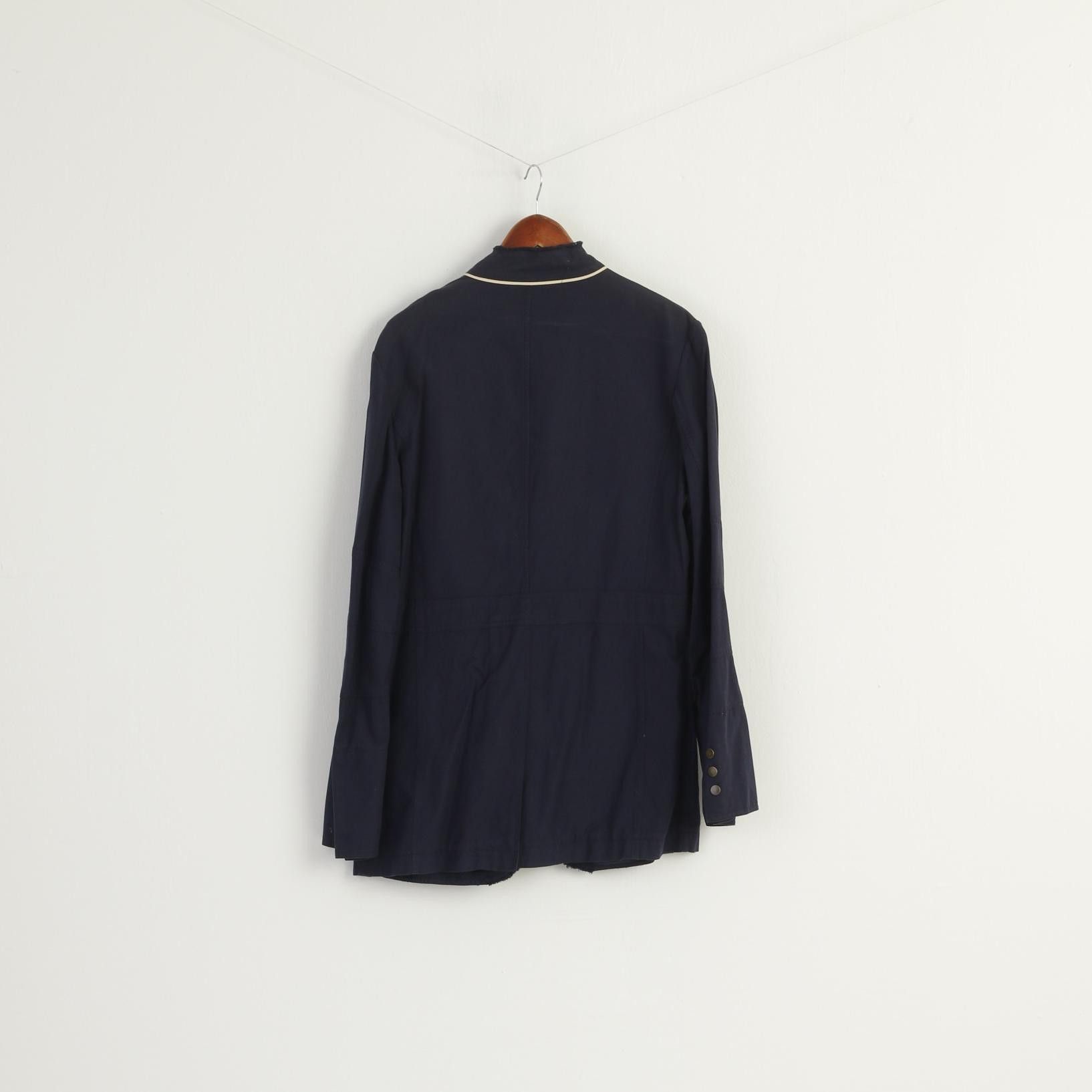 Pierre Cardin Pierre Cardin Paris Men 50 40 Blazer Navy Cotton 9634 Size 40R - 8 Thumbnail