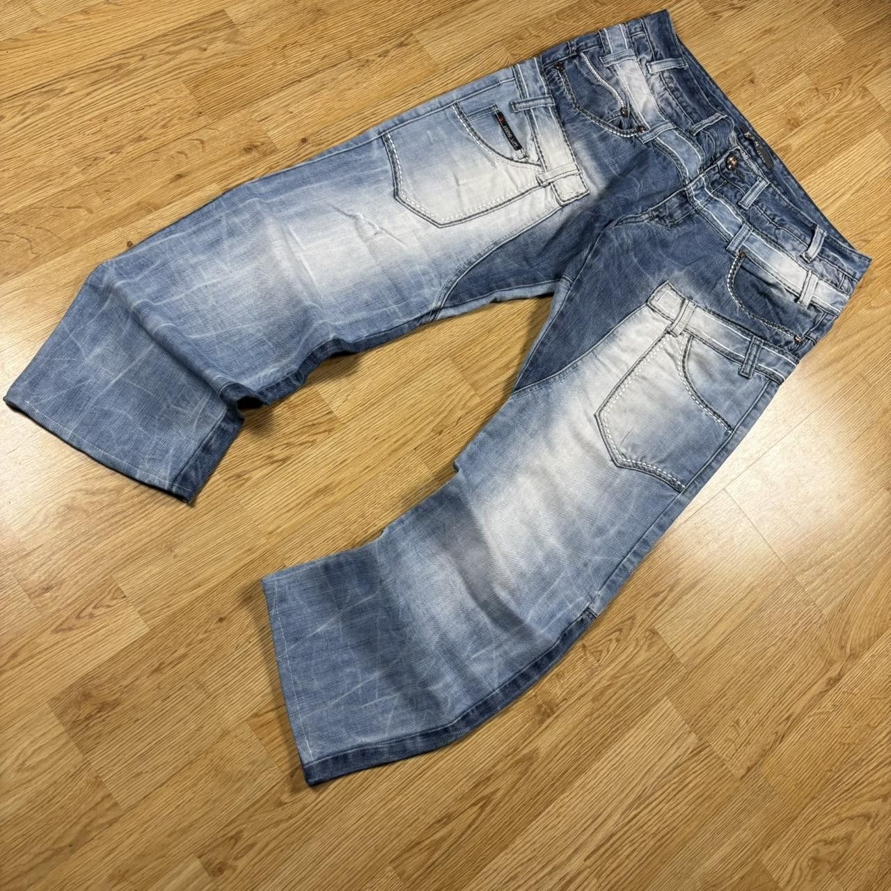 Japanese Brand Vintage y2k 90s Japanese style patchwork denim Size US 36 / EU 52 - 2 Thumbnail