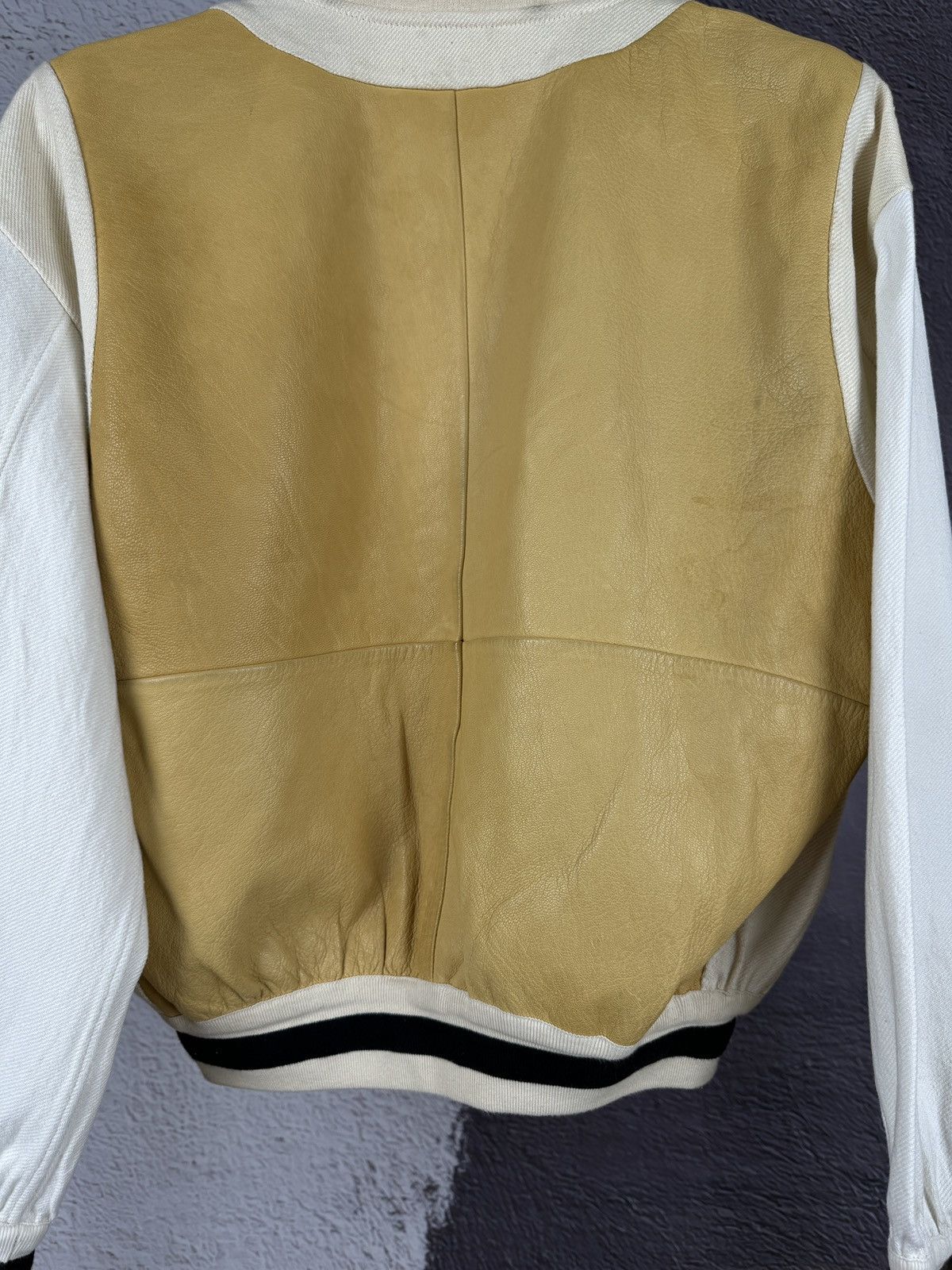 GF Ferre Gianfranco Ferre leather canvas made in Italy jacket rare Size US M / EU 48-50 / 2 - 18 Thumbnail