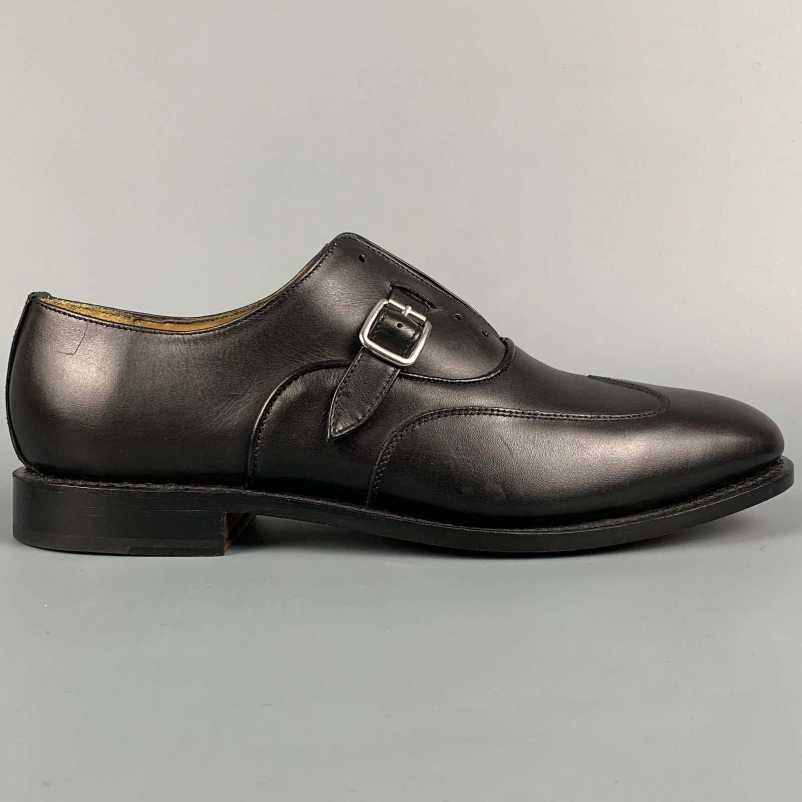 Michael Bastian Size 8.5 Black Leather Monk Strap Lace Up Shoes Size US 8.5 / EU 41-42 - 1 Thumbnail