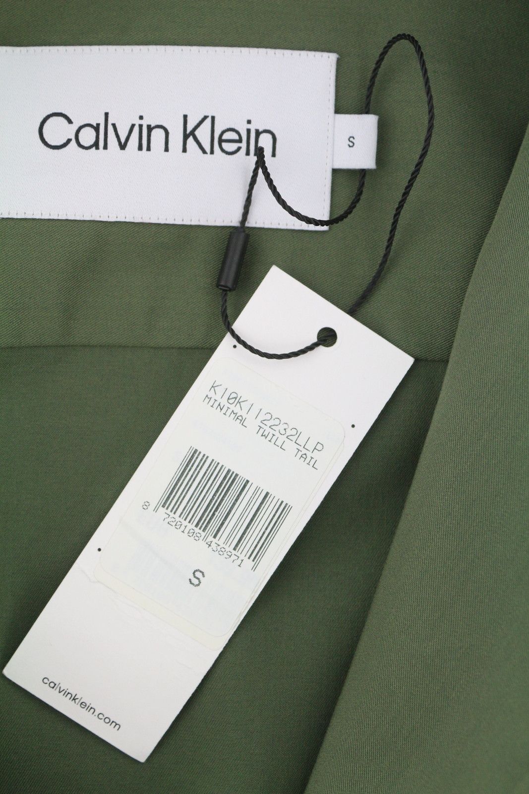 Calvin Klein MINIMAL TWILL TAIL S Green Patch Pocket 87676 Size US S / EU 44-46 / 1 - 6 Thumbnail