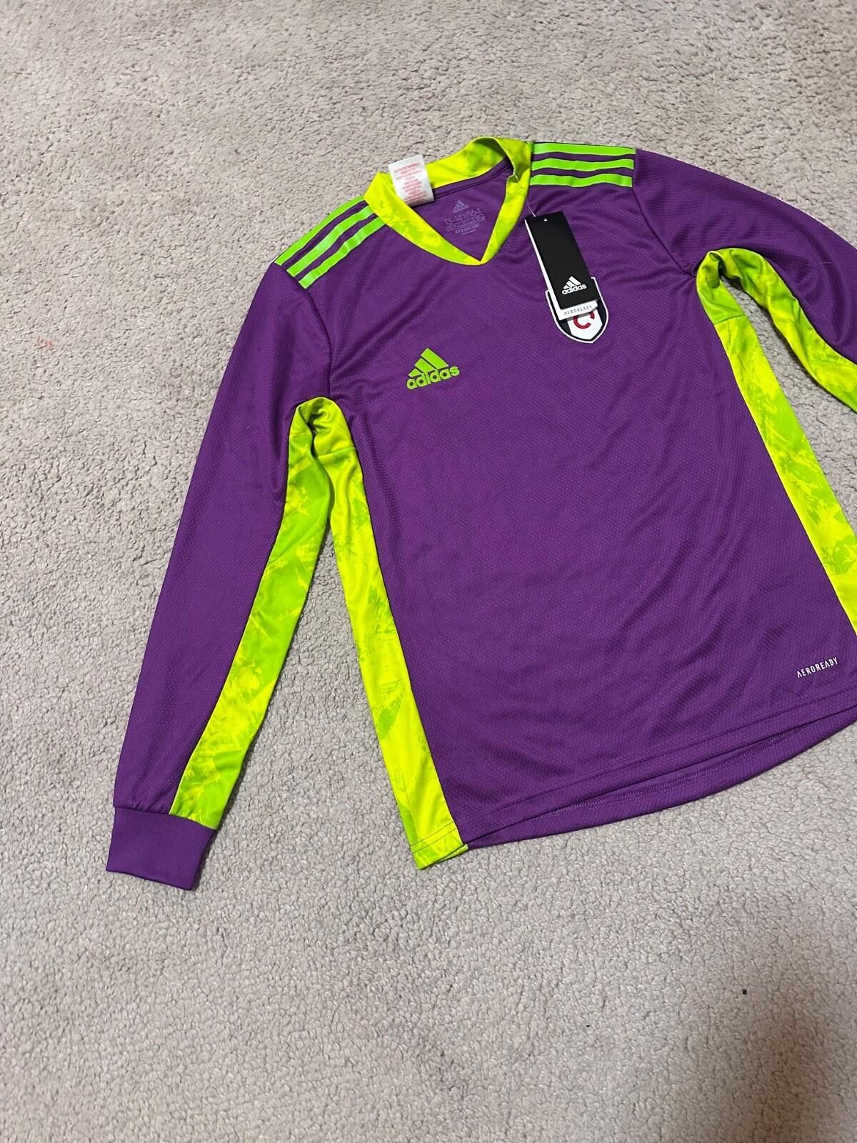 Adidas FULHAM 2020-2021 GOALKEEPER FOOTBALL SHIRT SOOCER JERSEY Size US XS / EU 42 / 0 - 2 Thumbnail