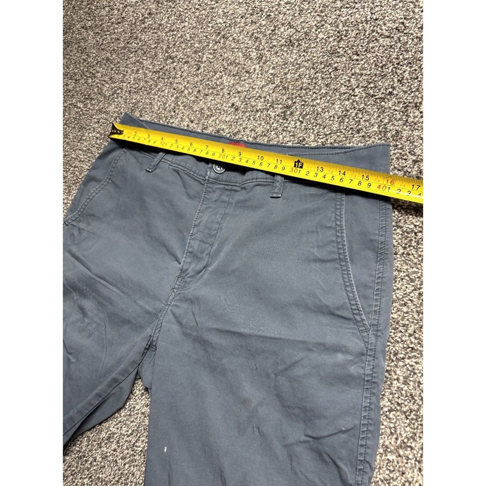 Levi's Levi’s XX Chino EZ Shorts Mens 32 Blue Chino Flat Front Pockets Regular Front Slash Pocket Size US 31 - 4 Thumbnail