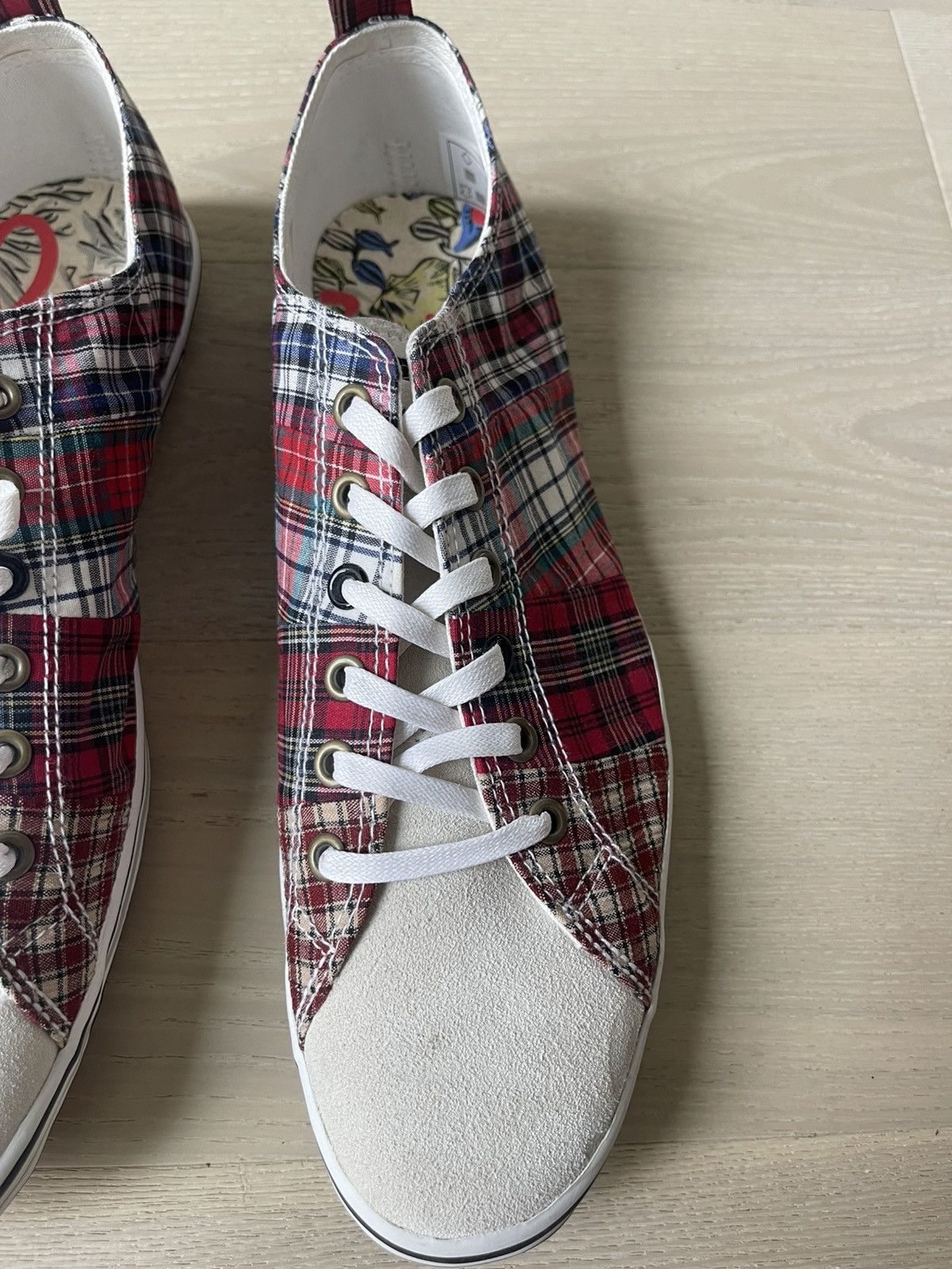 Paul Smith DS Paul Smith Musa Sneakers Red Tartan Multi UK7/US8 Men’s Size US 8 / EU 41 - 3 Thumbnail
