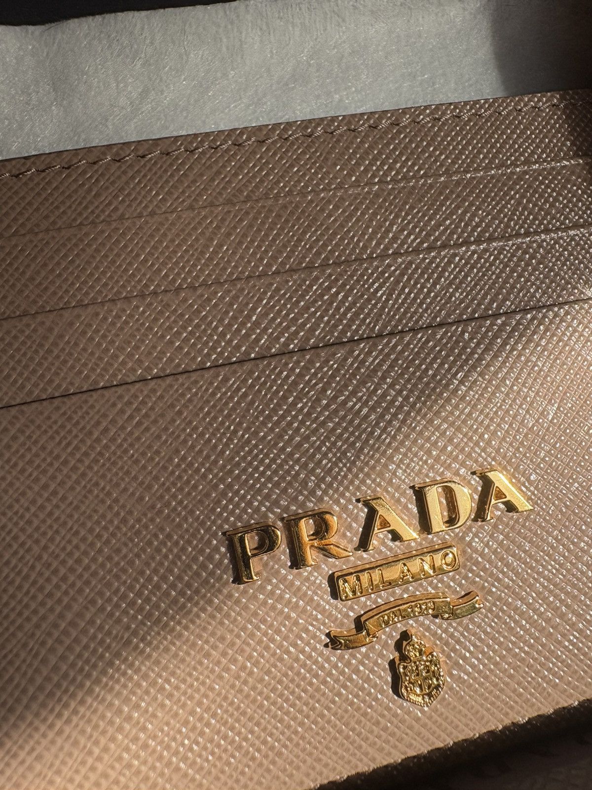 Prada Saffiano Leather Card Holder Size ONE SIZE - 6 Thumbnail