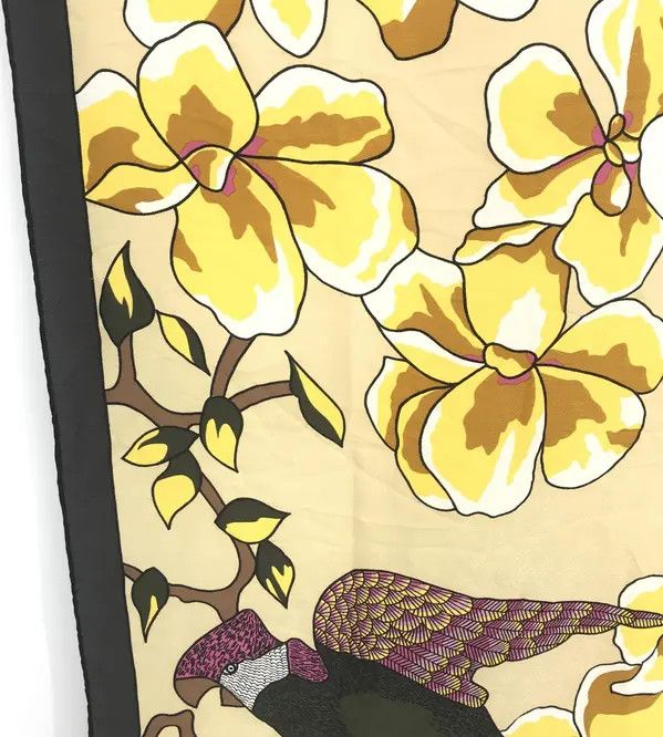 Tiffany & Co. Tiffany & Co. Floral Silk Scarf Size ONE SIZE - 4 Thumbnail