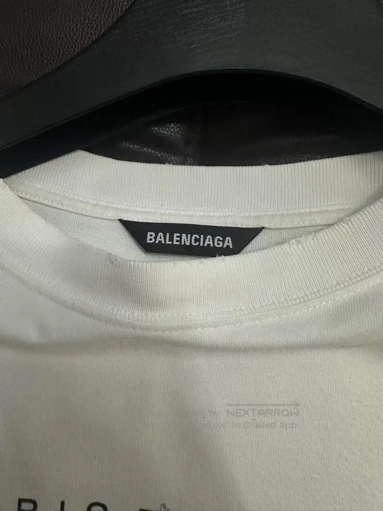 Balenciaga Double-sided Church Printed Short Sleeve T-shir