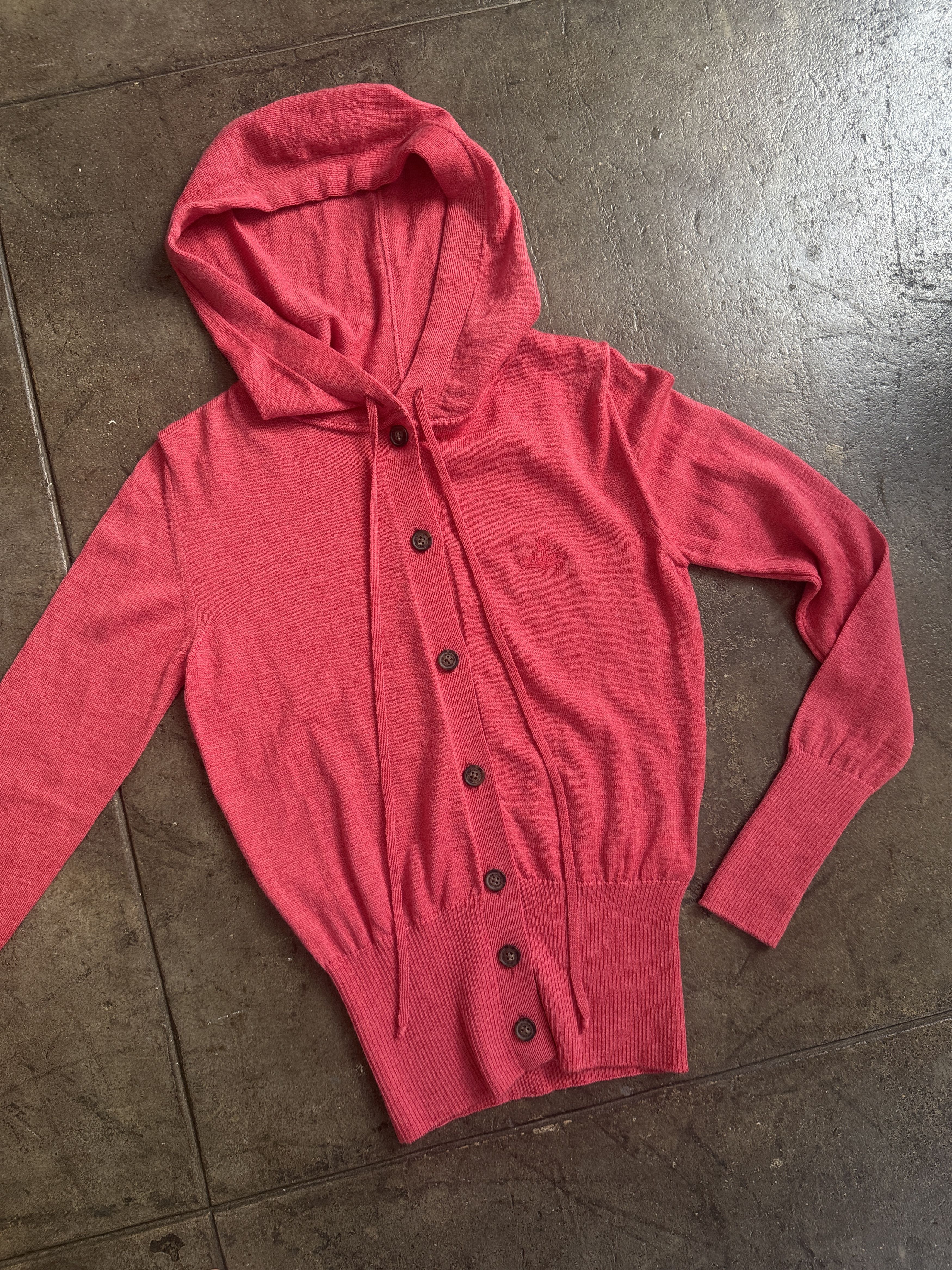 Vivienne Westwood New Anglomania Lana Wool 2017 Buttoned Hoodie Size S / US 4 / IT 40 - 1 Thumbnail