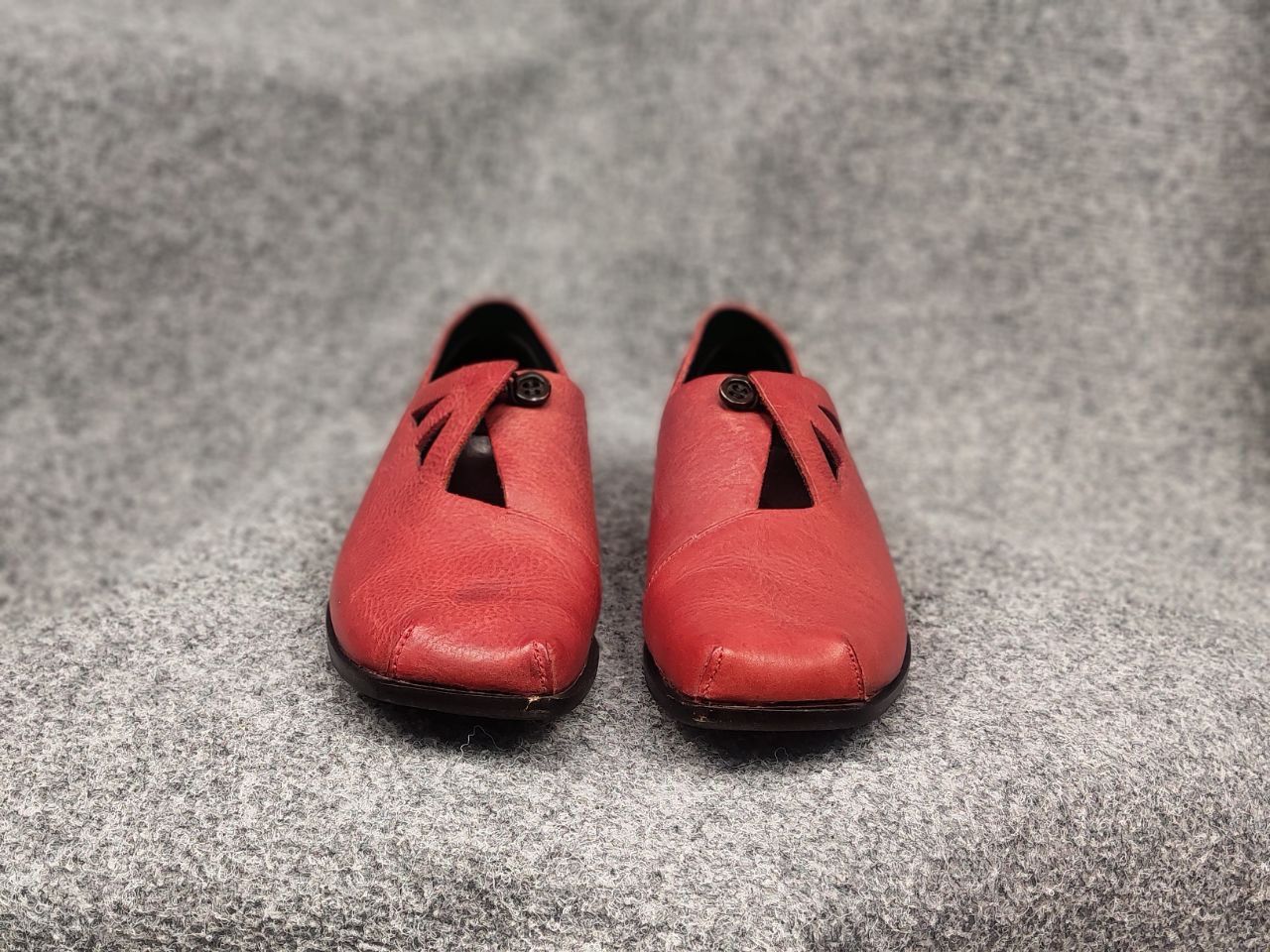 CYDWOQ Cydwoq Handmade Design Leather Sandals Shoes Custom Red Size US 7 / IT 37 - 8 Thumbnail