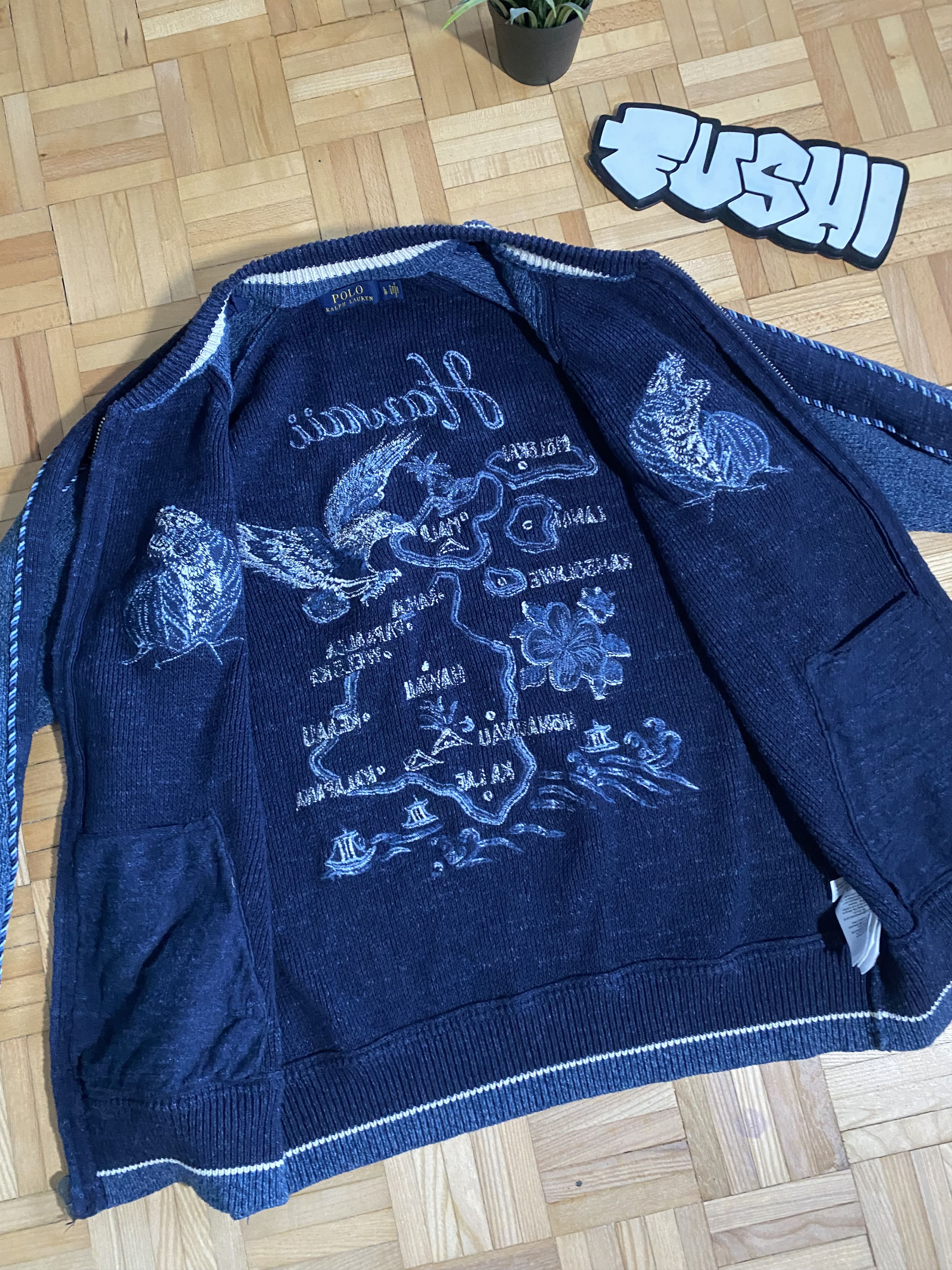Japanese Brand Polo Ralph Lauren Hawaii sweater cardigan Size US L / EU 52-54 / 3 - 7 Thumbnail