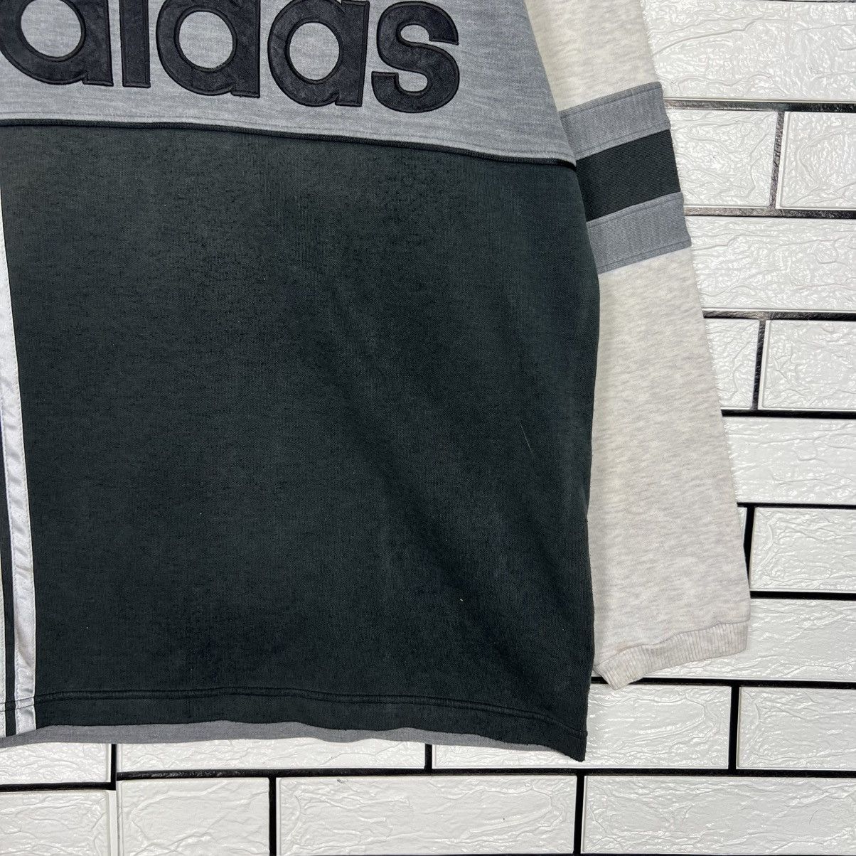 Adidas Vintage ADIDAS Big Logo Half Zipper Sweater #4028-C183 Size US L / EU 52-54 / 3 - 6 Thumbnail