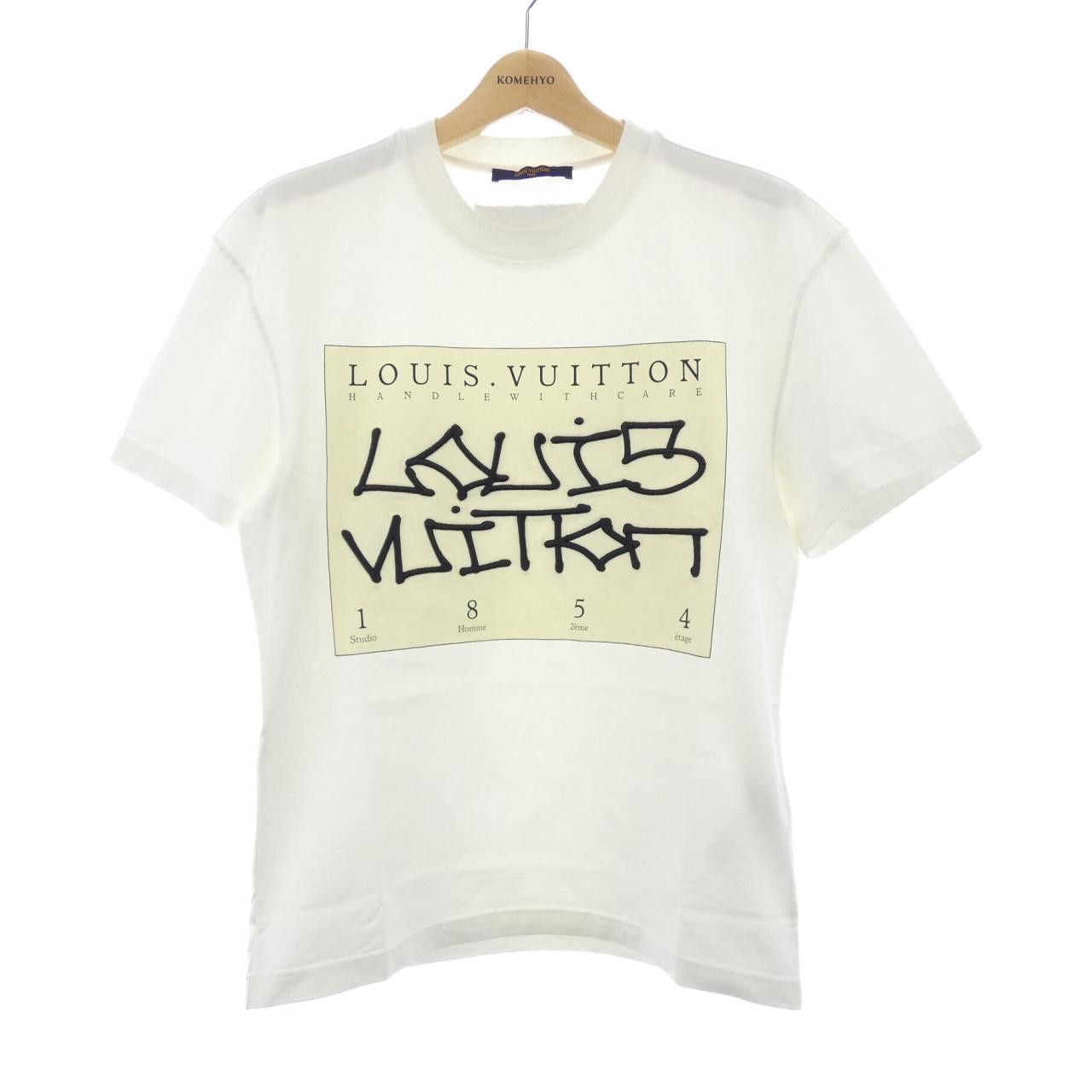 Louis Vuitton Louis Vuitton Louis Vuitton Printed Cotton T Shirt Textile T-Shirts HNY75WDT3 DUTY FREE for USA Size ONE SIZE - 1 Thumbnail