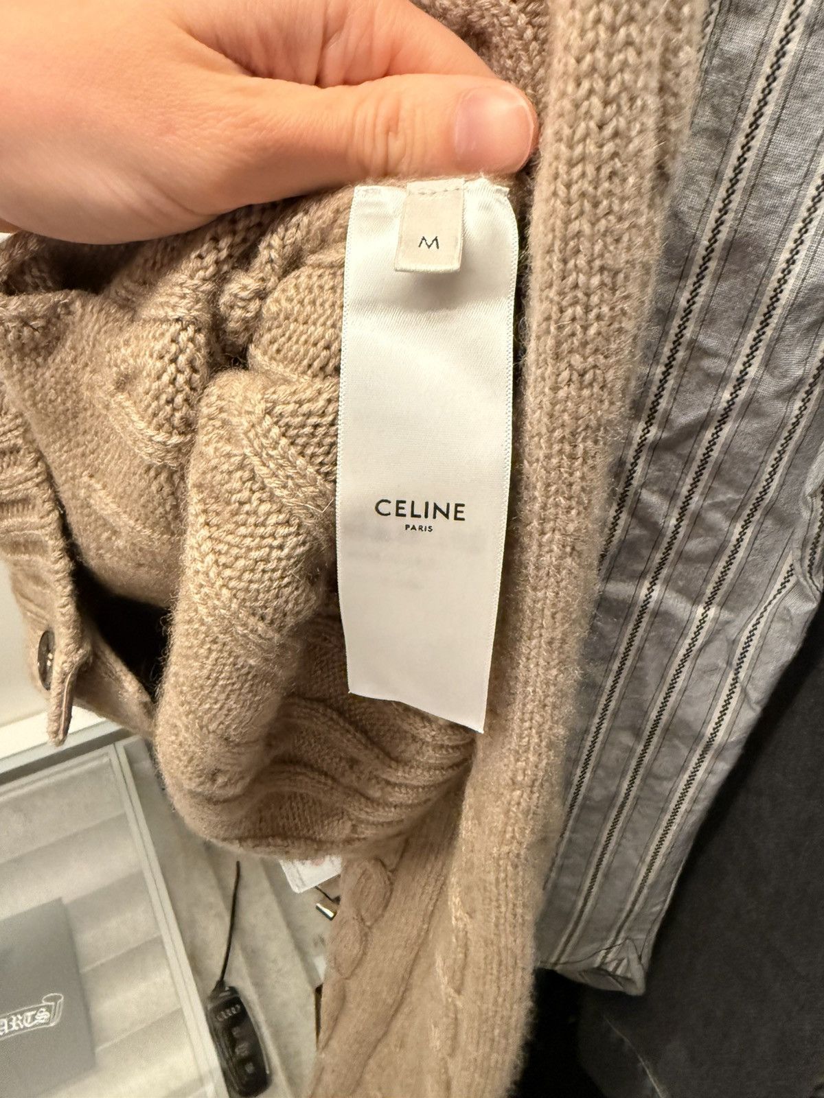 Celine Celine triumph cashmere cardigan cable knit Size US M / EU 48-50 / 2 - 5 Thumbnail