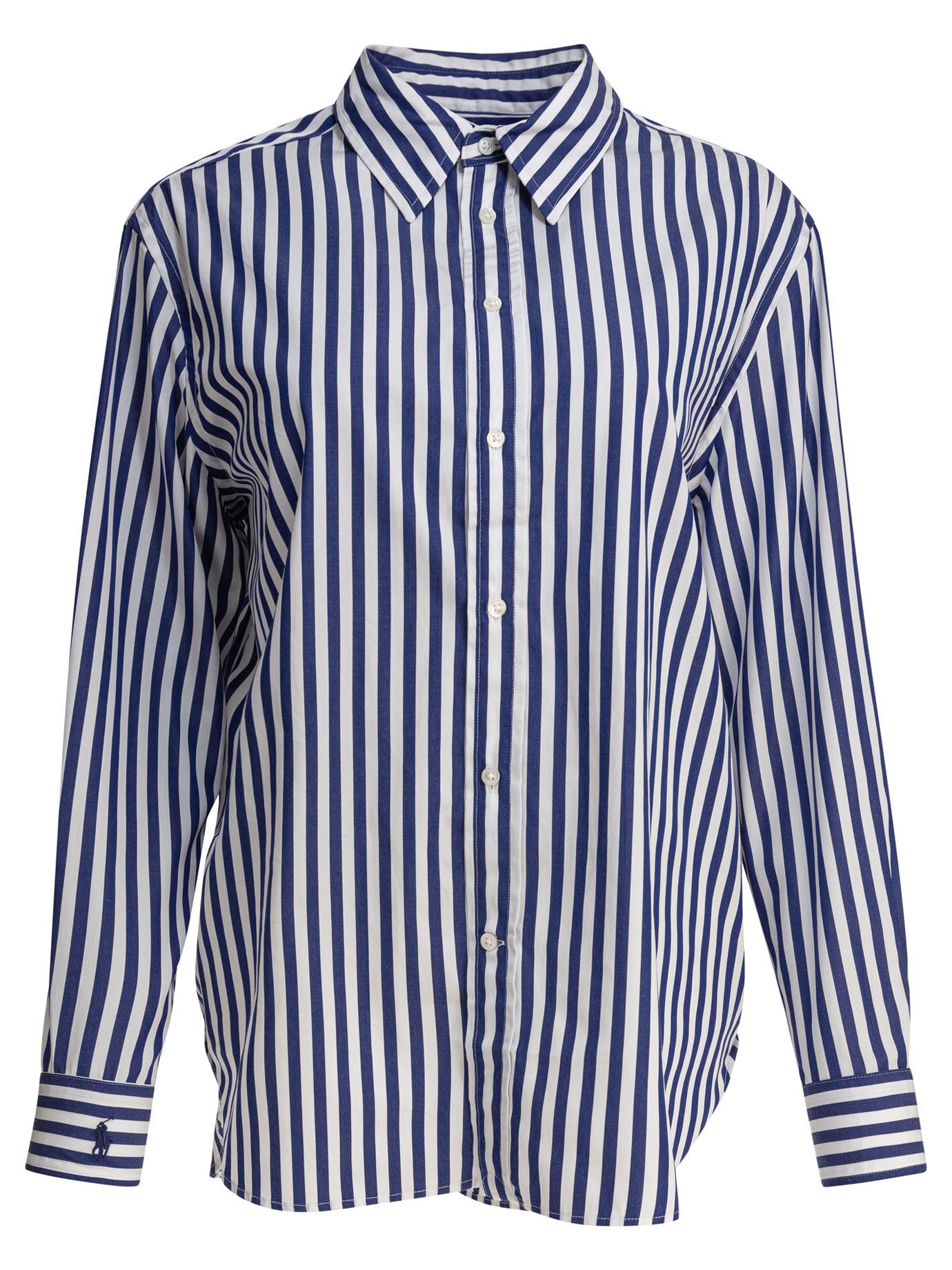 Polo Ralph Lauren Oversize-Fit Striped Cotton Shirt Size M / US 6-8 / IT 42-44 - 1 Thumbnail
