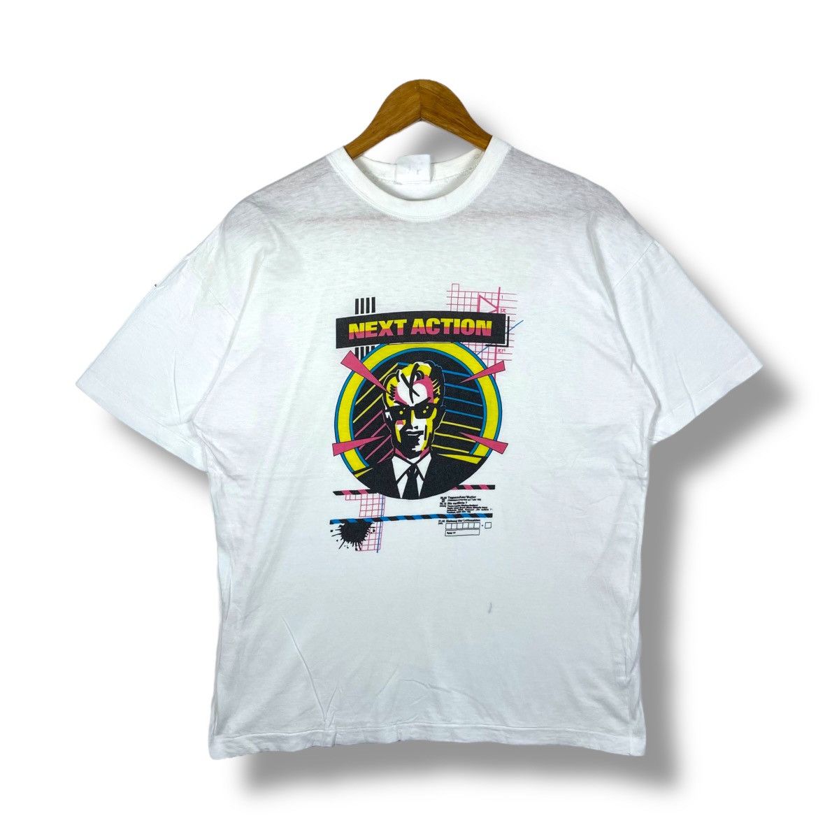 Other Vintage 80's MAX HEADROOM Next Action Graphic Tee Shirt Size US L / EU 52-54 / 3 - 1 Thumbnail