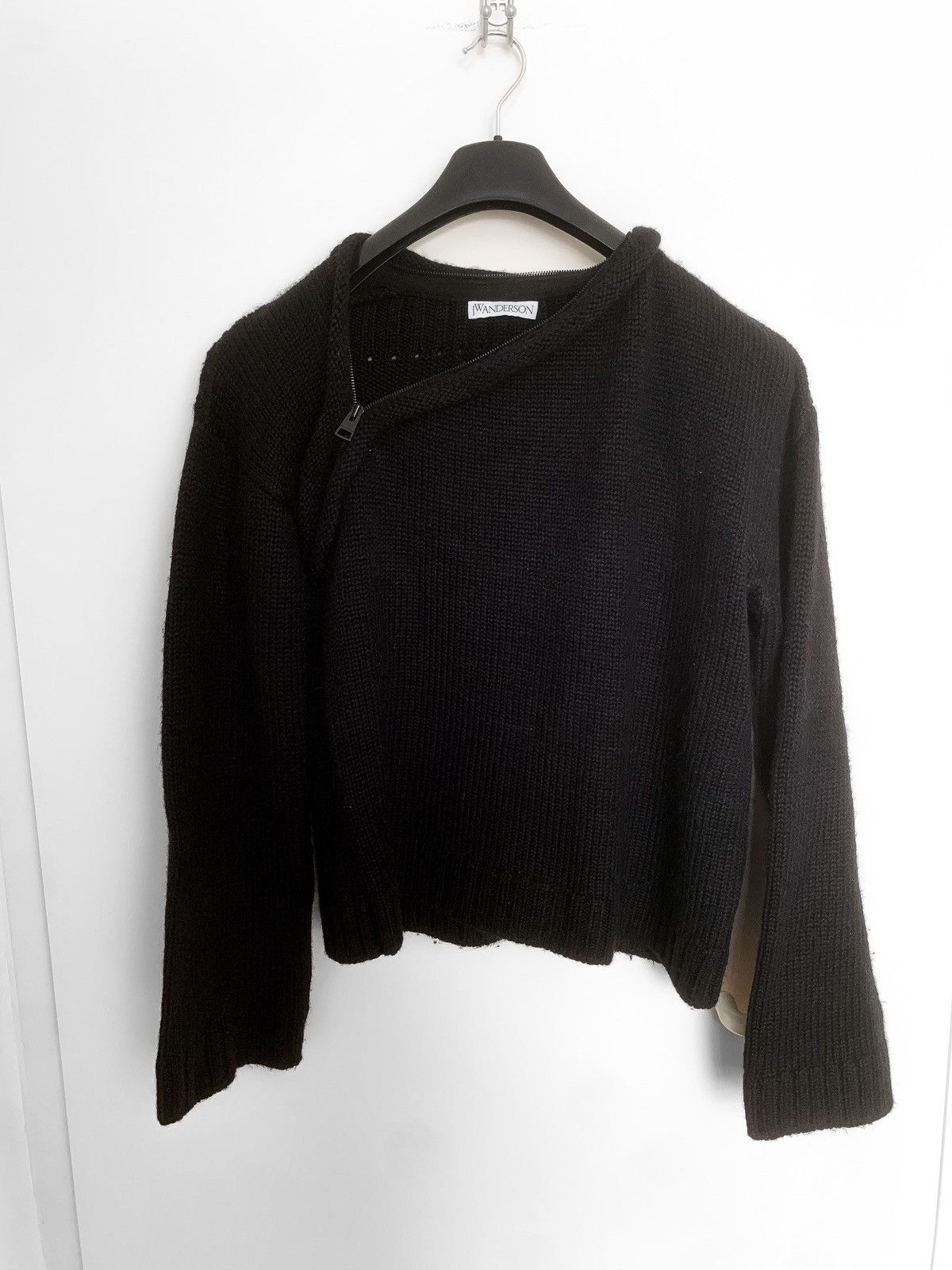 image of J W Anderson Jw Anderson Alpaca And Sheep Wool Knit in Black, Men's (Size Medium)